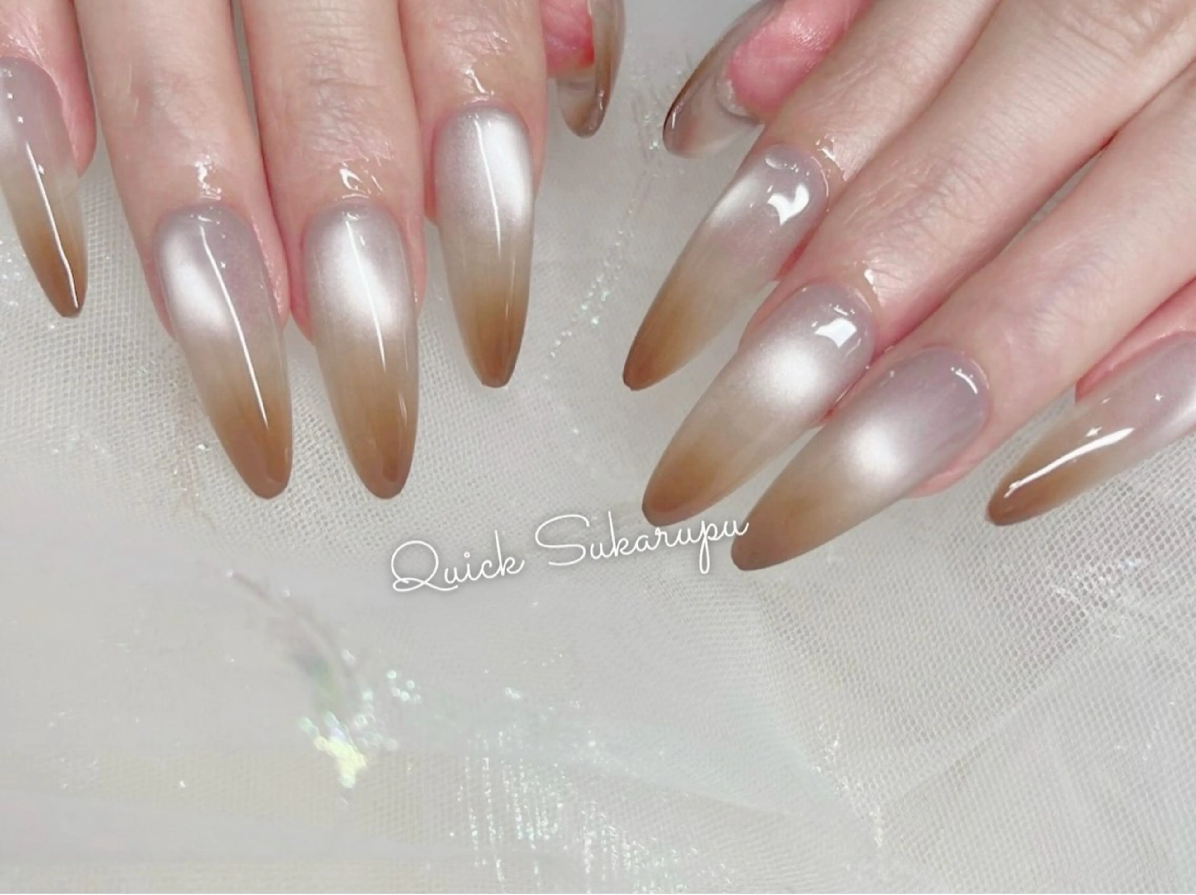ロング ハンドネイル Quick Sukarupu 高田馬場店所属・Quick Sukarupuのネイルデザイン