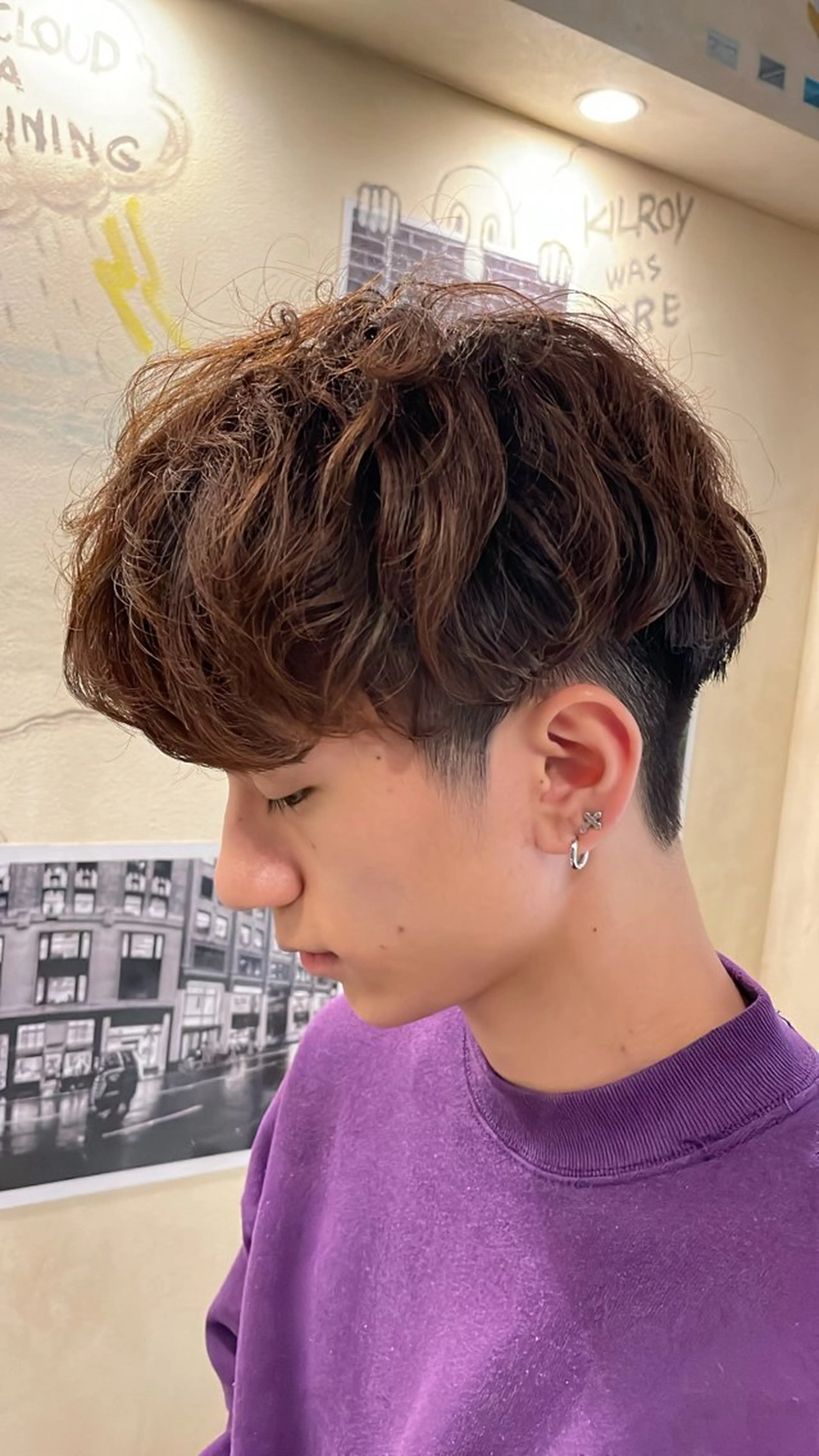 パーマ メンズ 森口 萌香のヘアスタイル