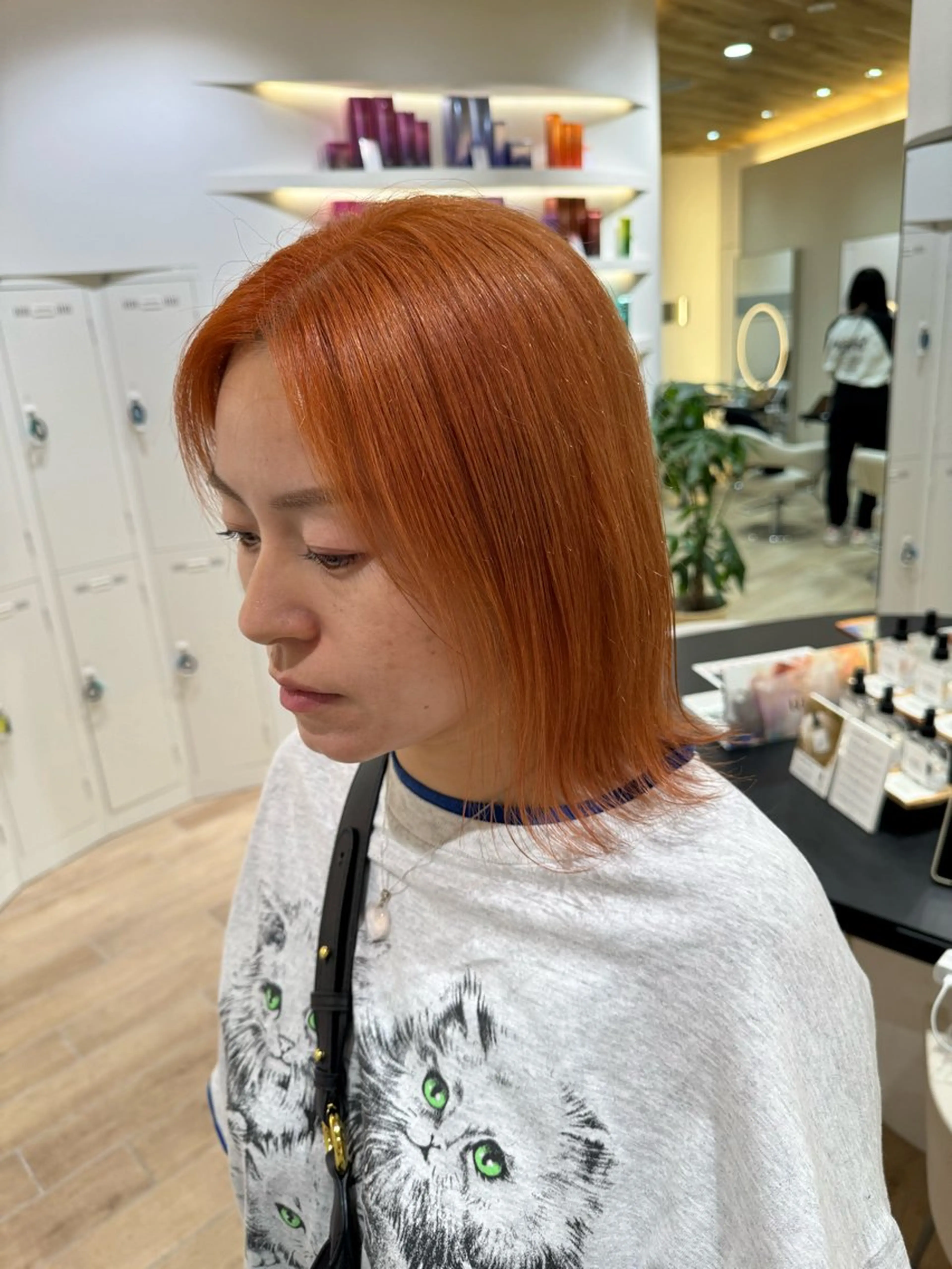 ミディアム 垢抜け/レイヤー/ ハイトーン/アスナのヘアスタイル