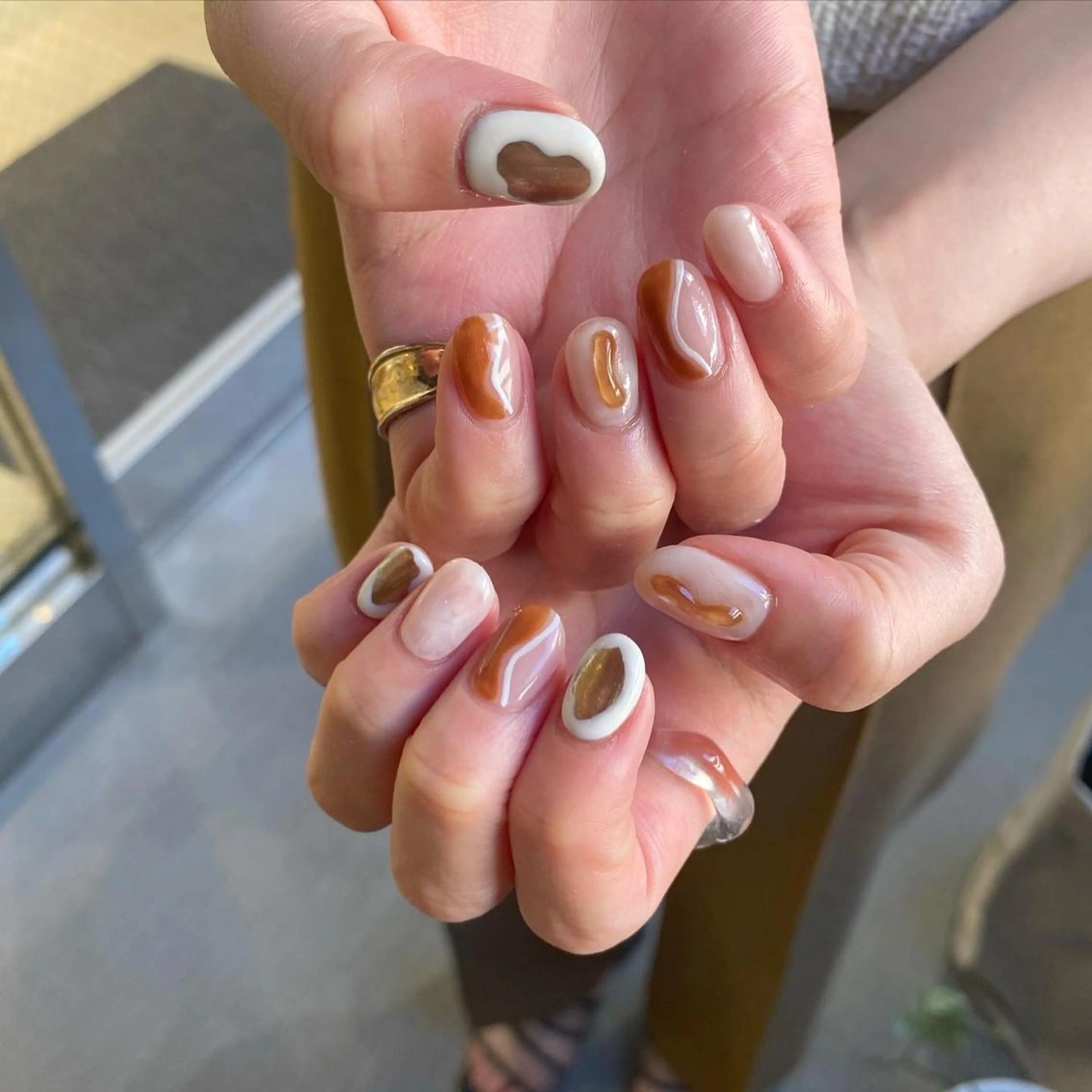 ネイル 持ち込み ニュアンスネイル ハンドネイル nable.所属・望月 実莉のネイルデザイン