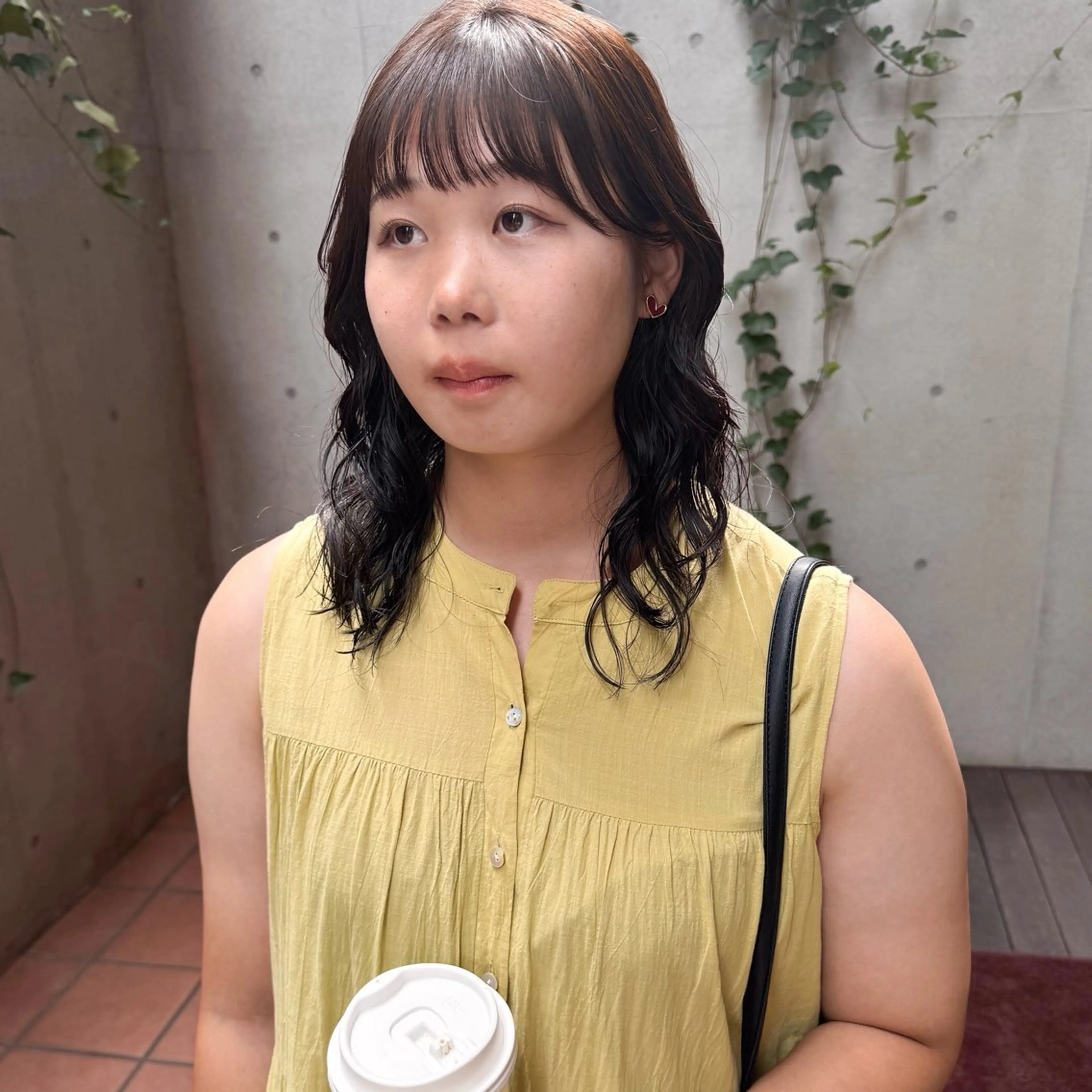 ミディアム パーマ カット パーマ 大橋 芽衣のヘアスタイル