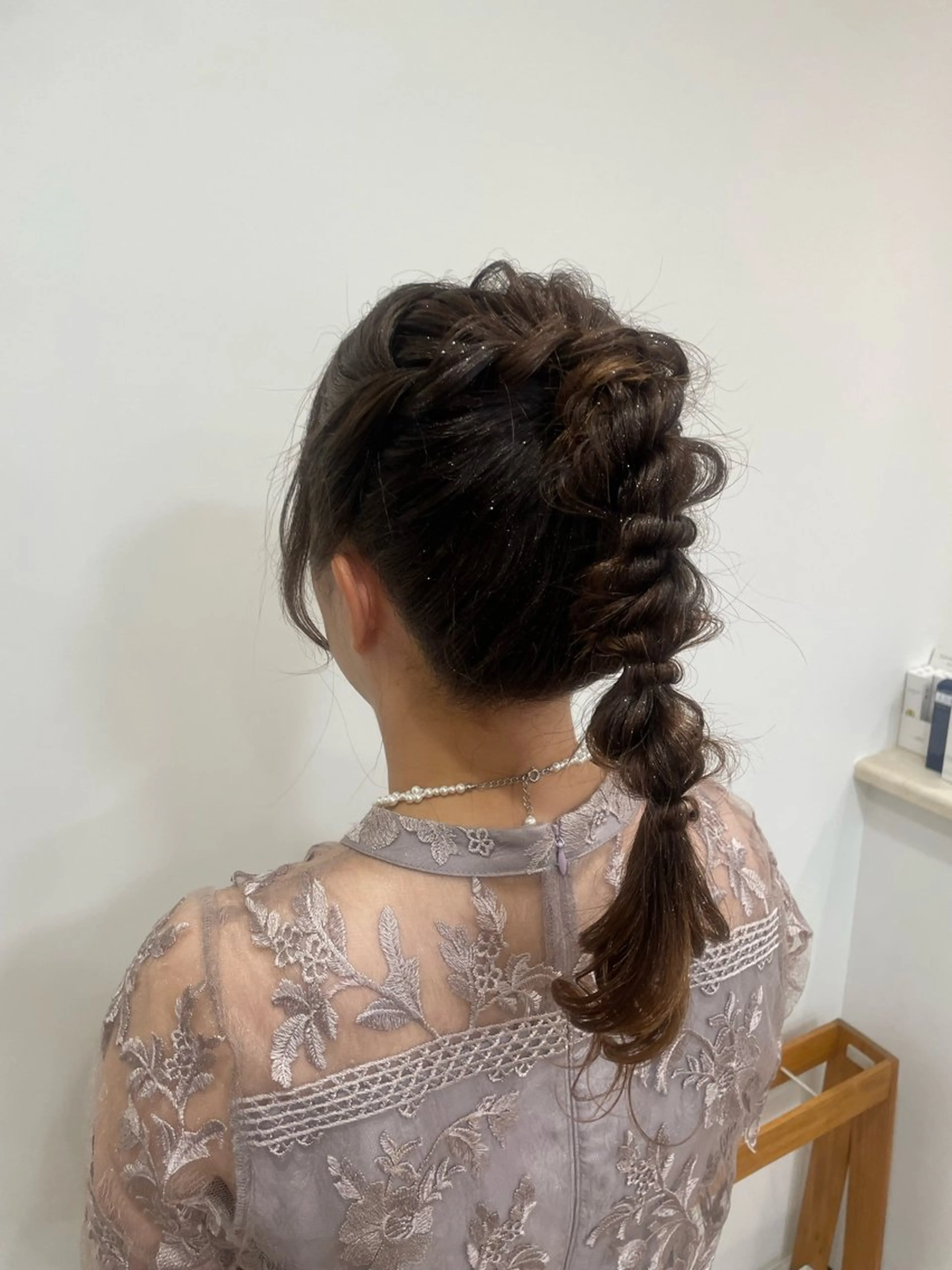 ロング ヘアアレンジ ヘアセット ZAZA Wakaのヘアスタイル