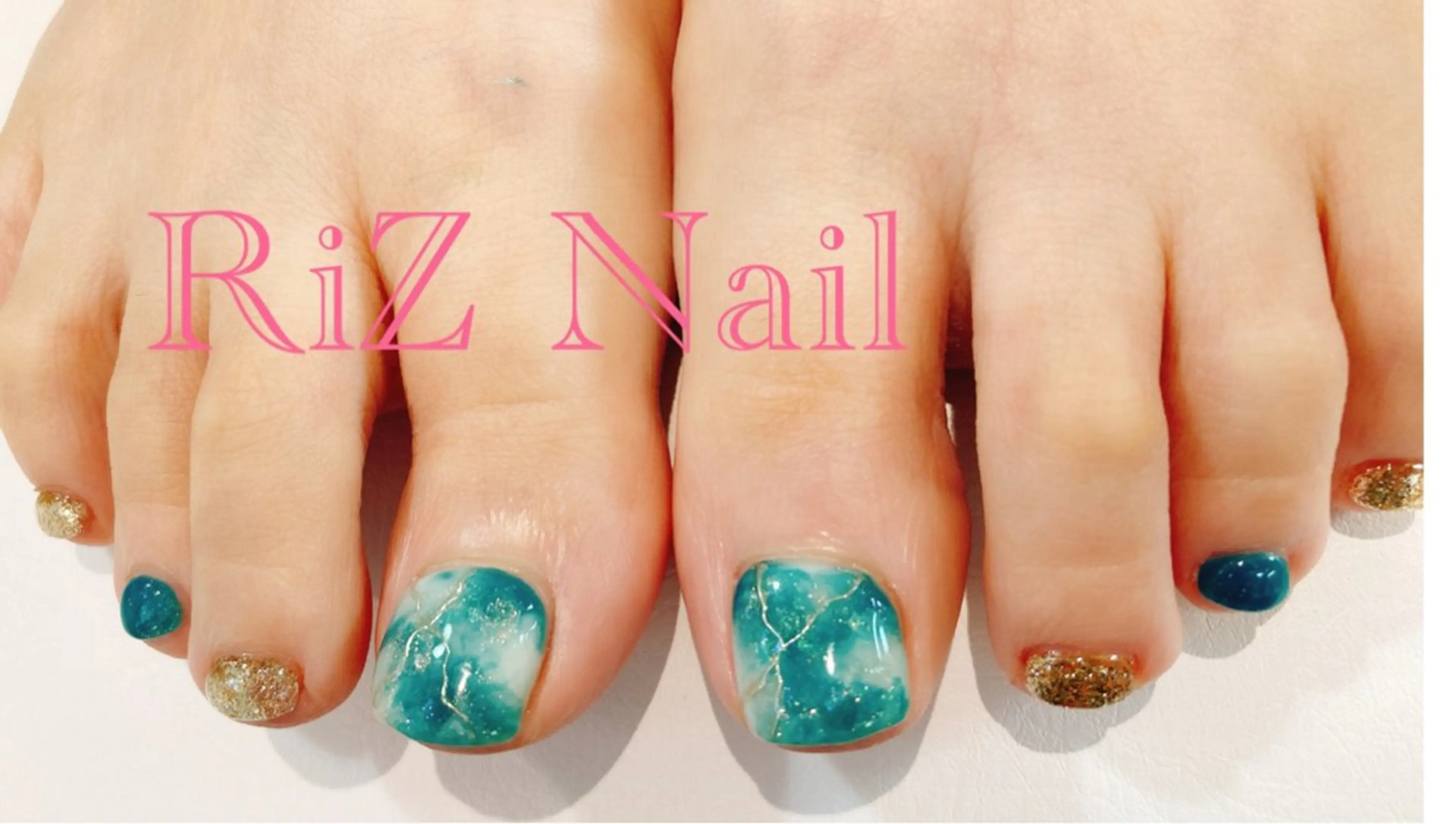 ネイル フットネイル 大理石ネイル(マーブル) ニュアンスネイル RiZ nail salonのネイルデザイン