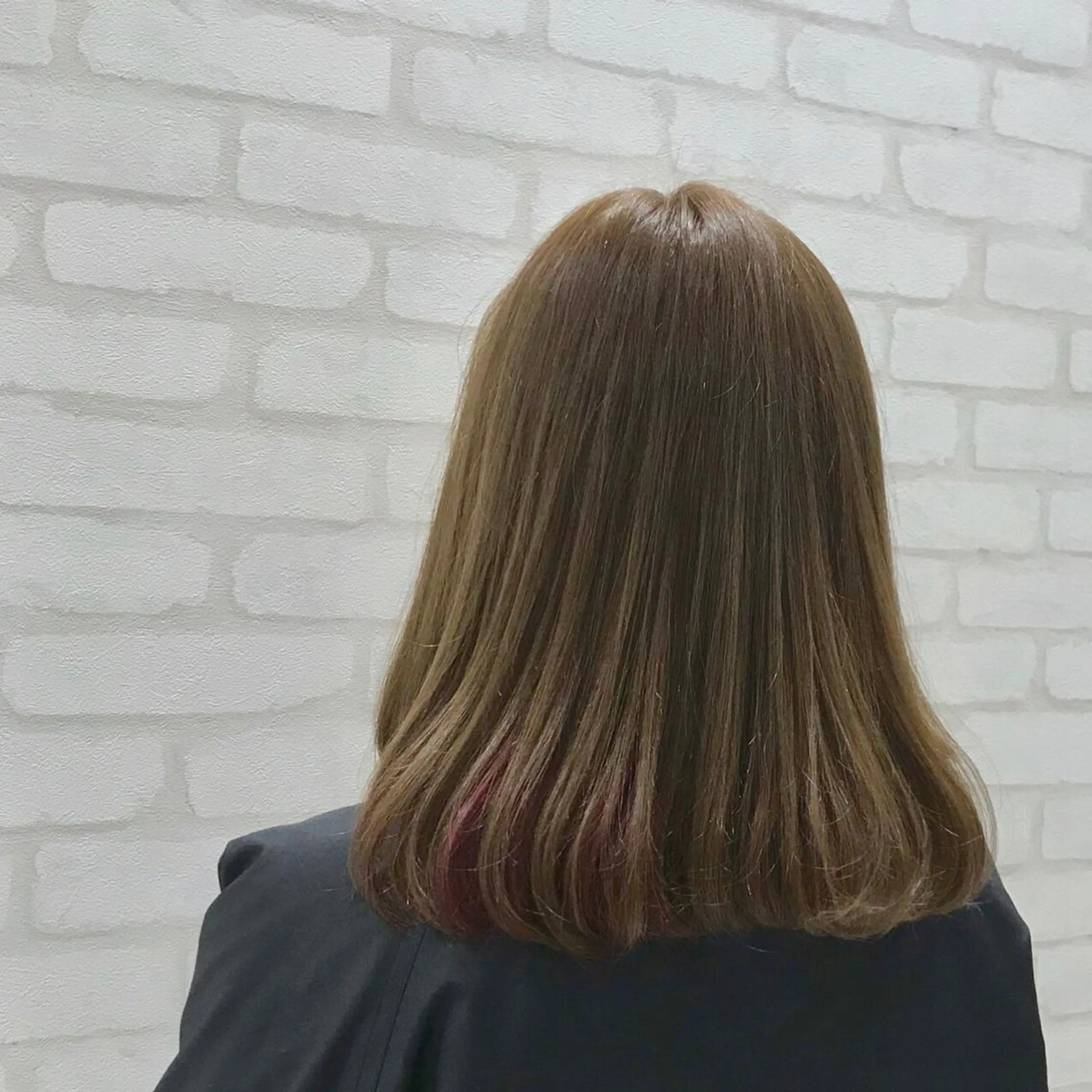 ミディアム カラー インナーカラー 【髪質改善】 夏目結以のヘアスタイル