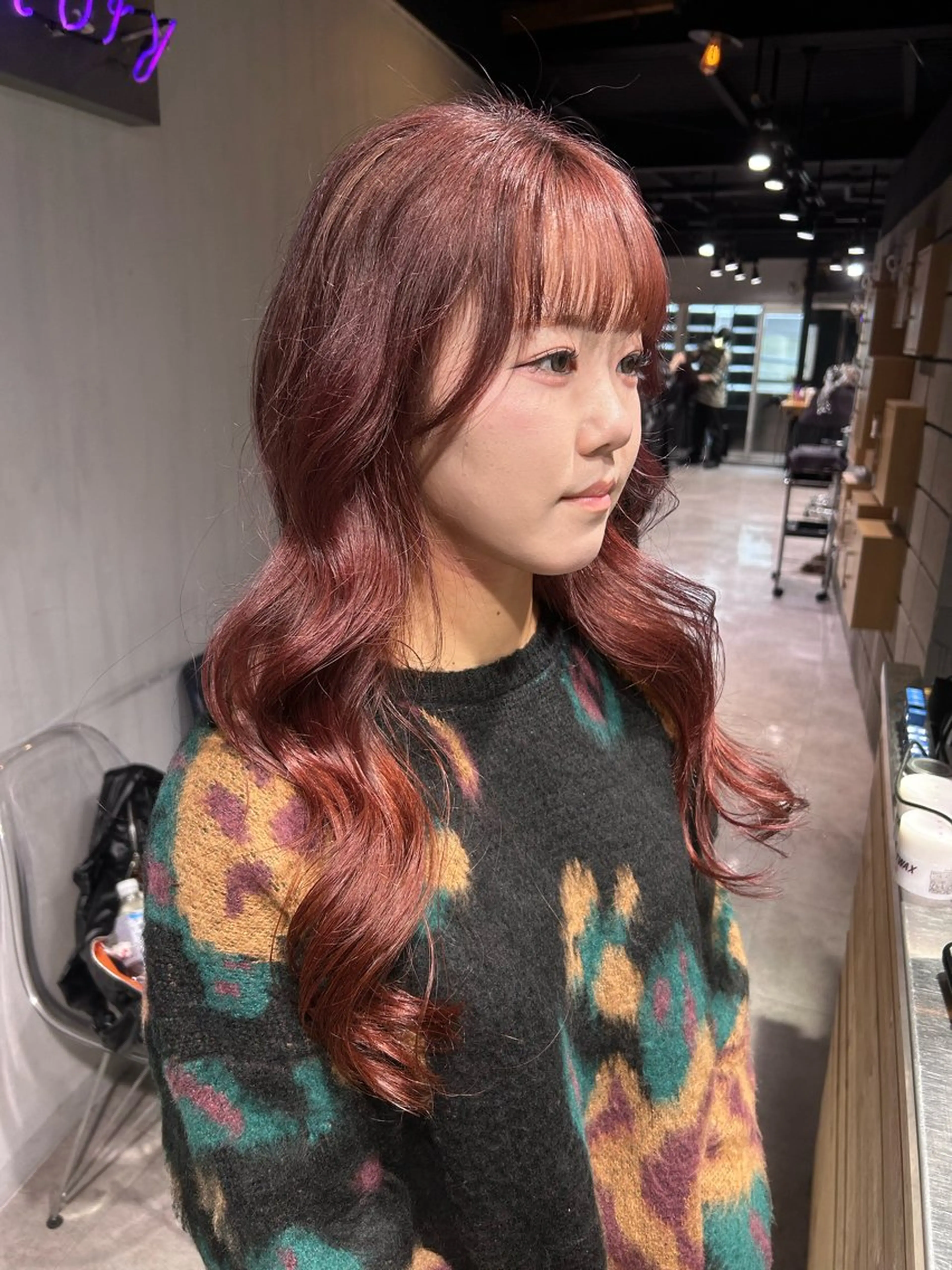 ロング カット ヘアカラー トリートメント ヘッドスパ 韓国Style♡ Nanami🇰🇷のヘアスタイル
