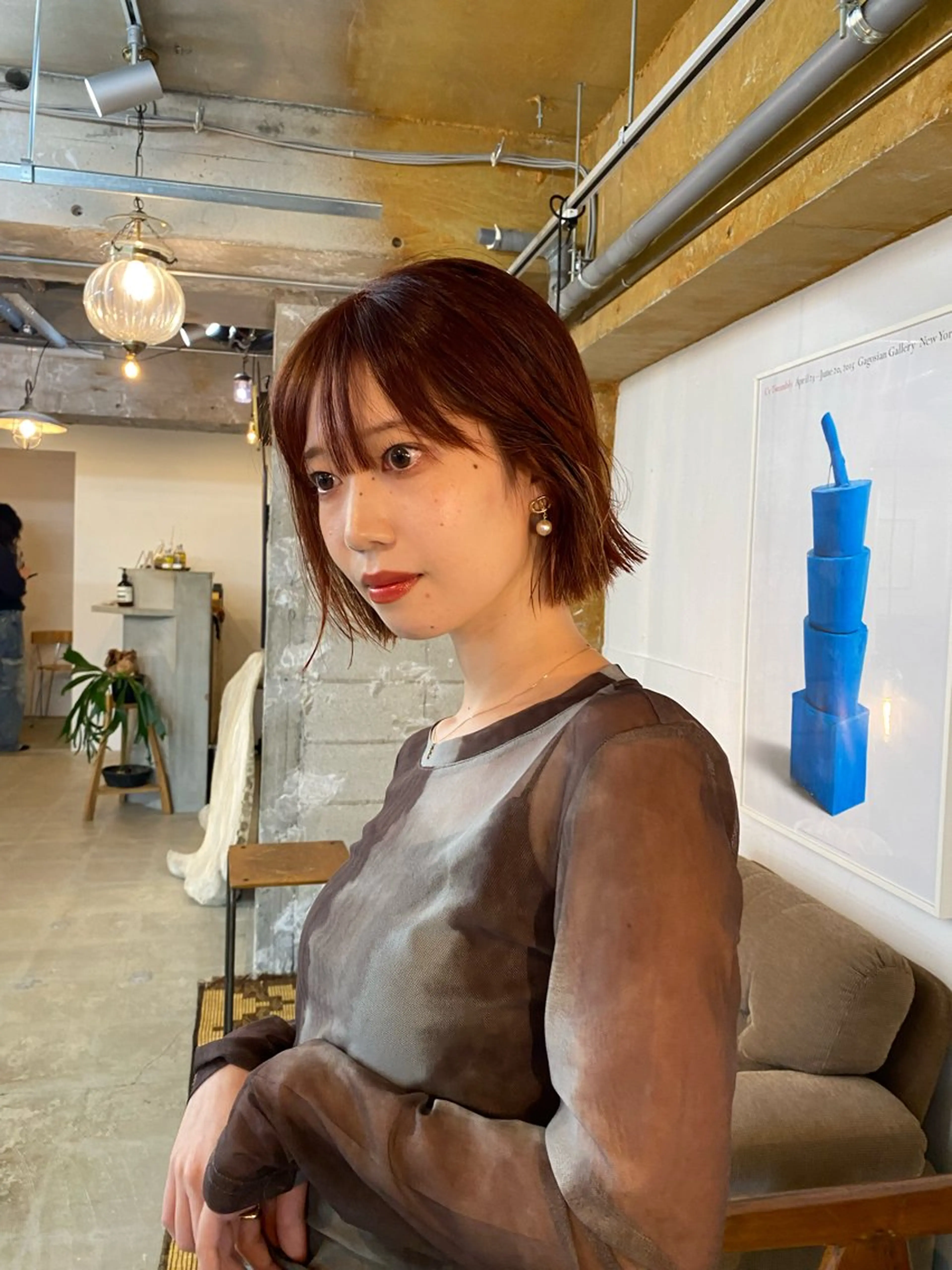 ショート カラー カット ヘアカラー KEI gattacaのヘアスタイル