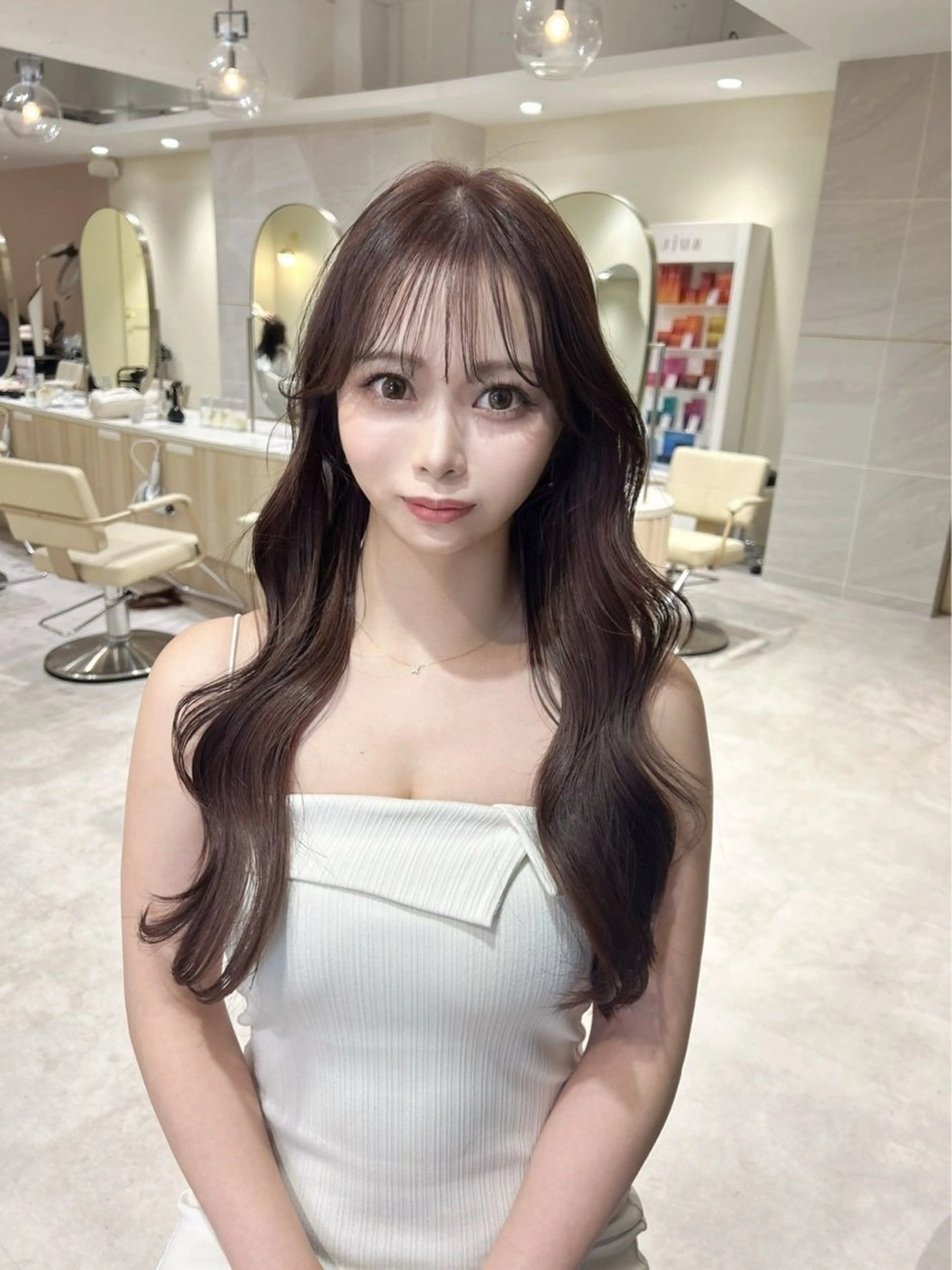 ロング カラー ブラウンカラー ヘーゼル イルミナカラー カット ヘアカラー トリートメント ブリーチなしダブル カラー🧸🐺陽介のヘアスタイル