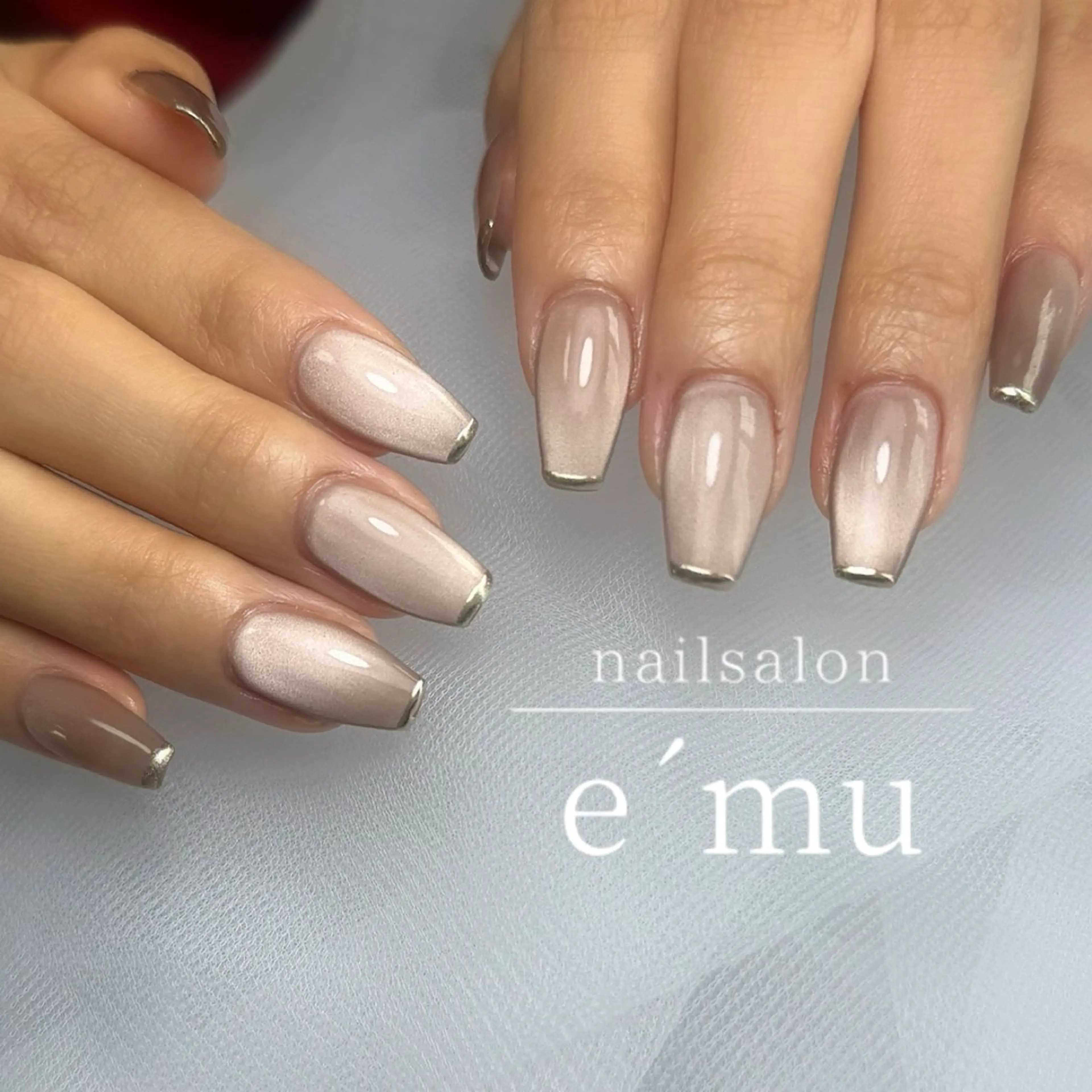 ネイル マグネットネイル ミラーネイル ハンドネイル nailsalon e´muのネイルデザイン