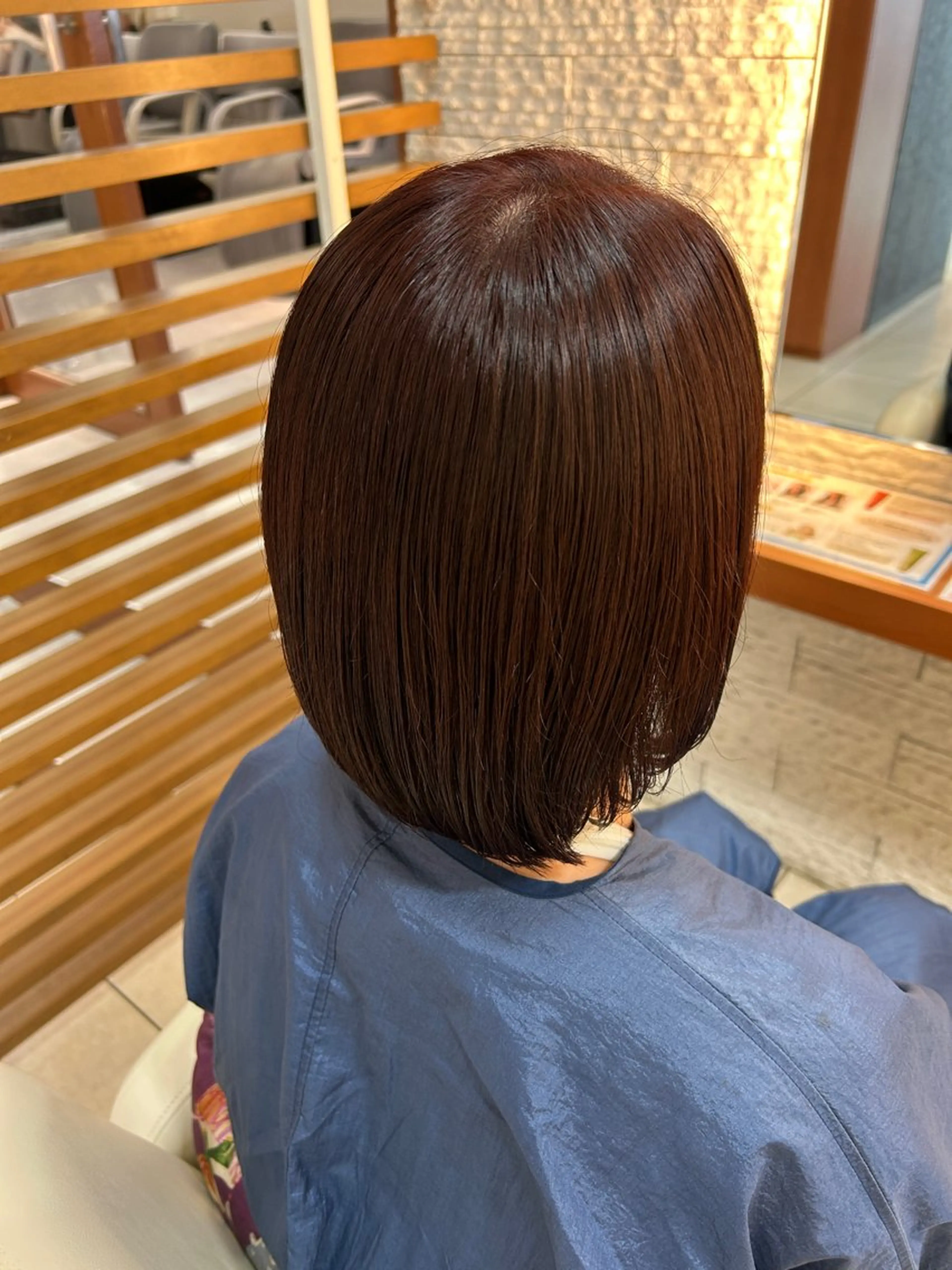 艶ワンメイクカラー（ブリーチ無し） SPブロー込みの写真