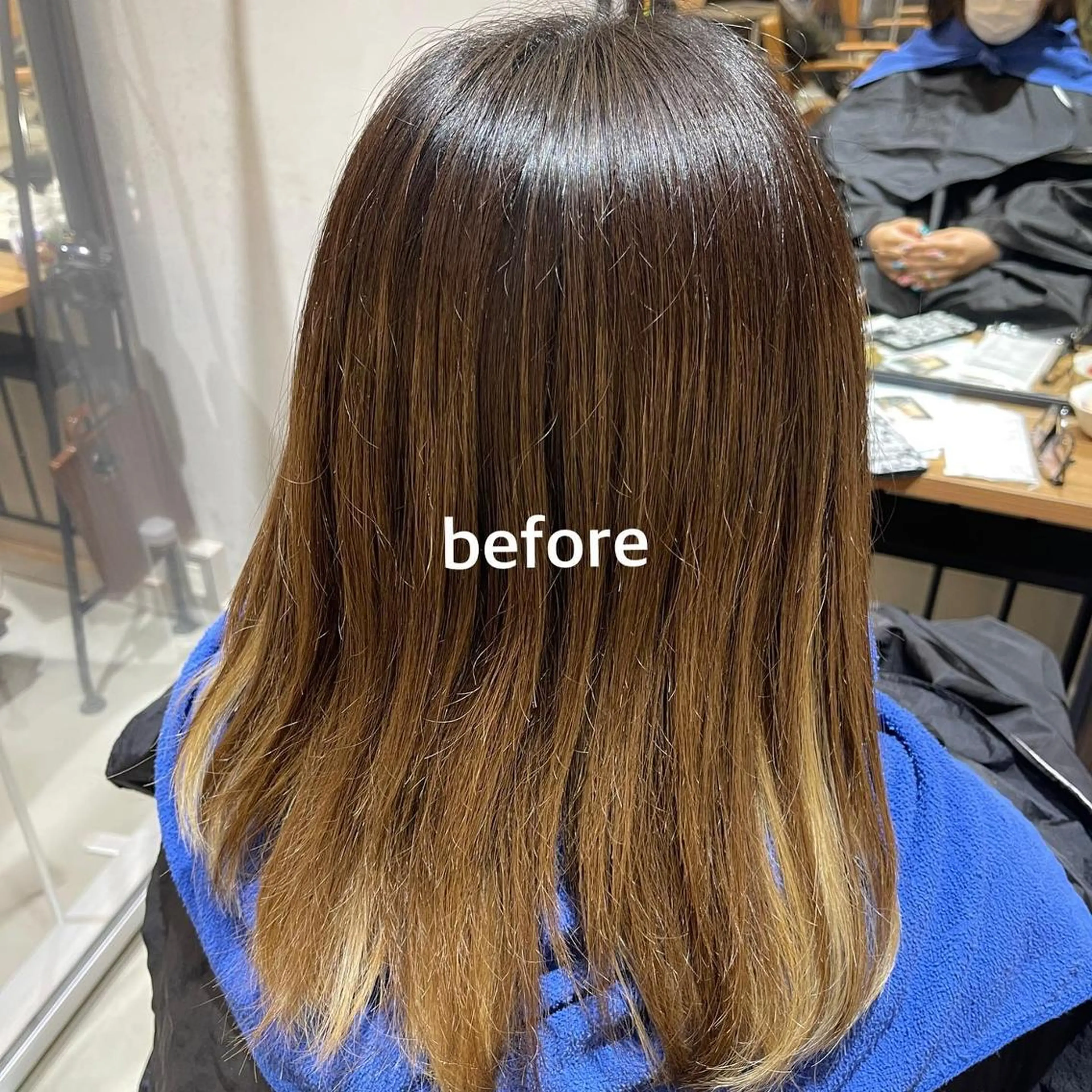 ミディアム カラー ヘアアレンジ イルミナカラー 髪質改善 レイヤーカット 外ハネヘア 縮毛矯正 ❥【韓国風ヘア】 stylist 林❥のエステ・リラクイメージ