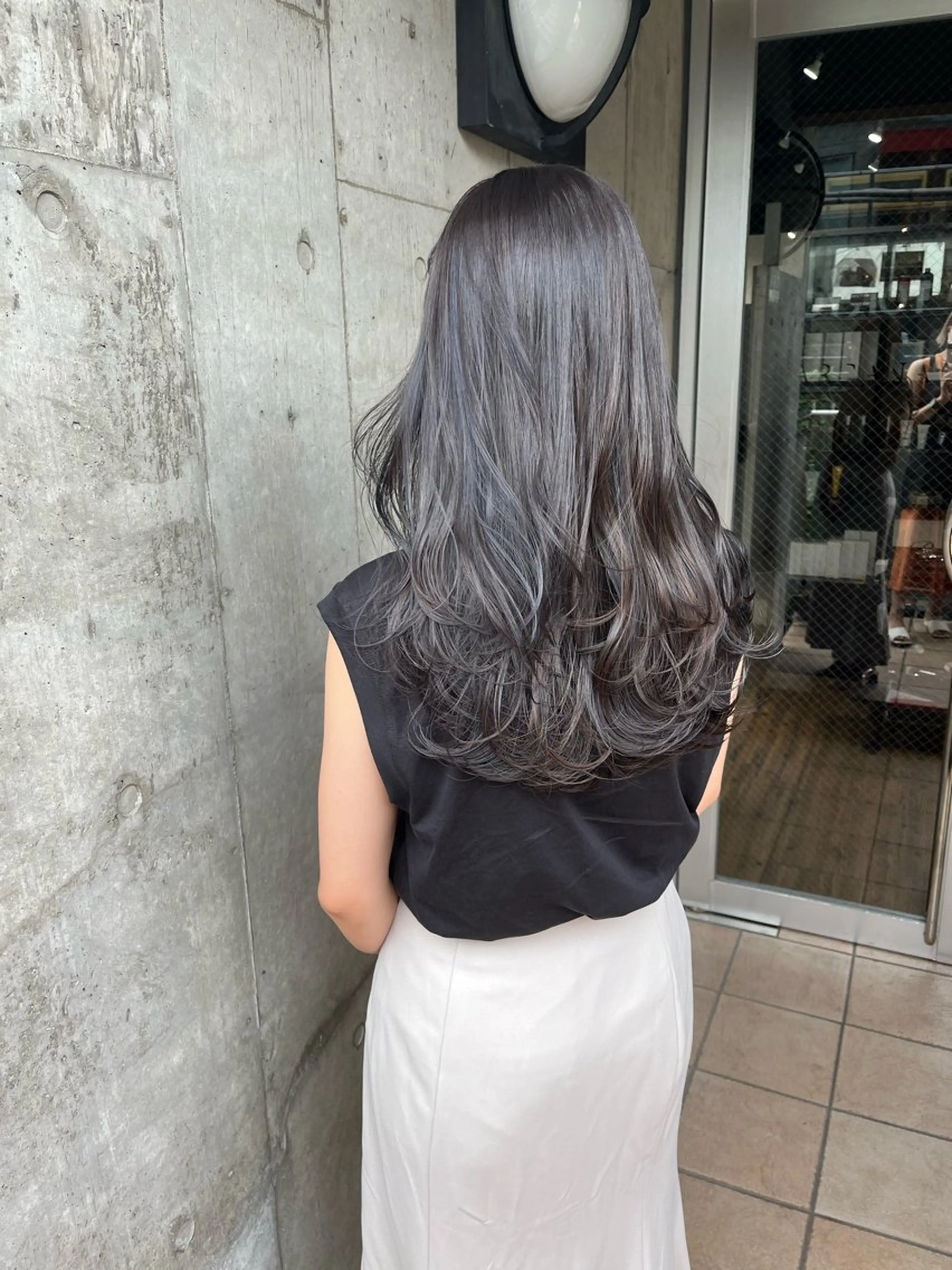 ロング カラー ヘアカラー トリートメント ブリーチ✨ハイライト 透明感カラー/アヤノのヘアスタイル