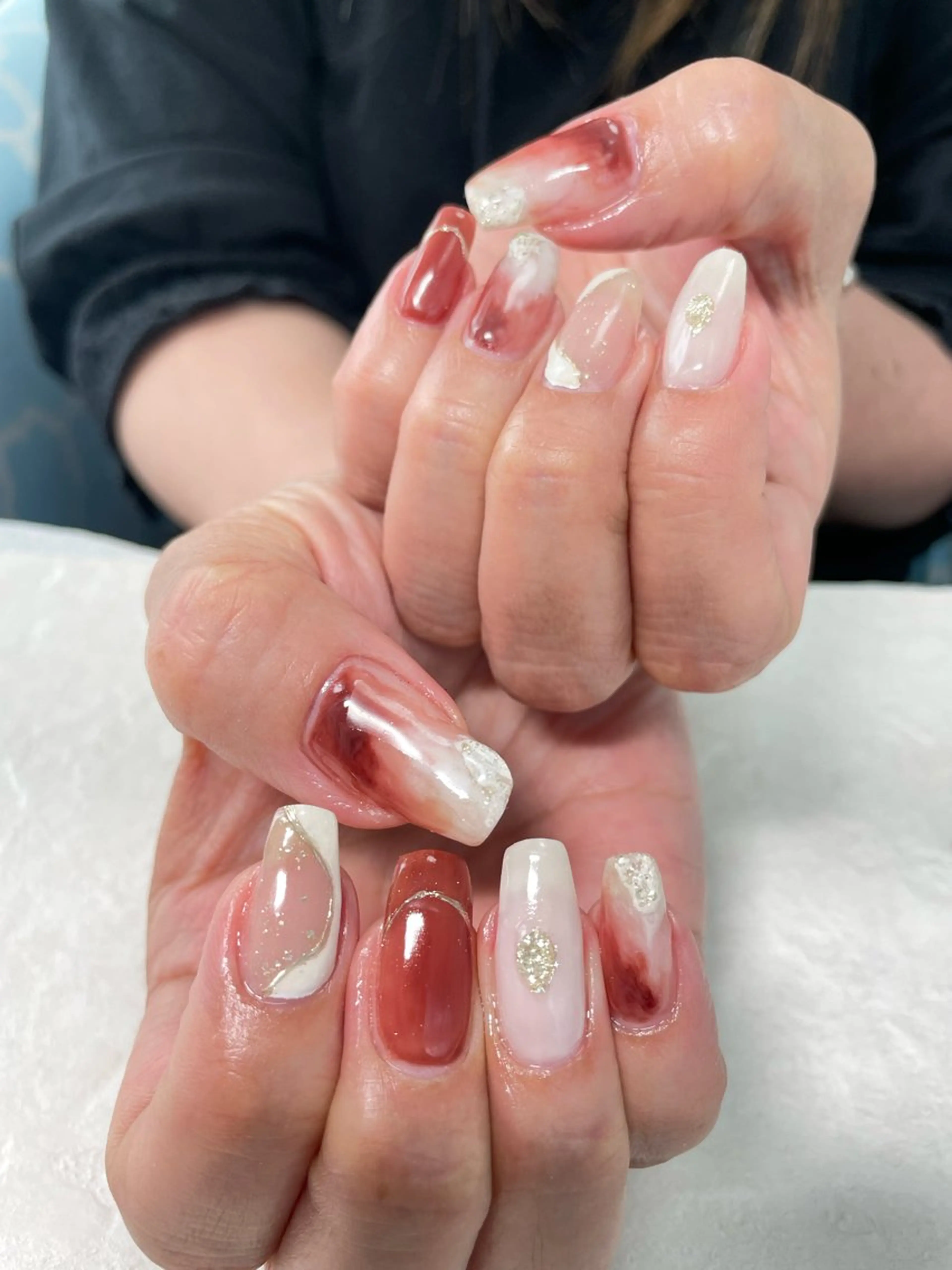 ネイル ニュアンスネイル はるひな ねいるのネイルデザイン