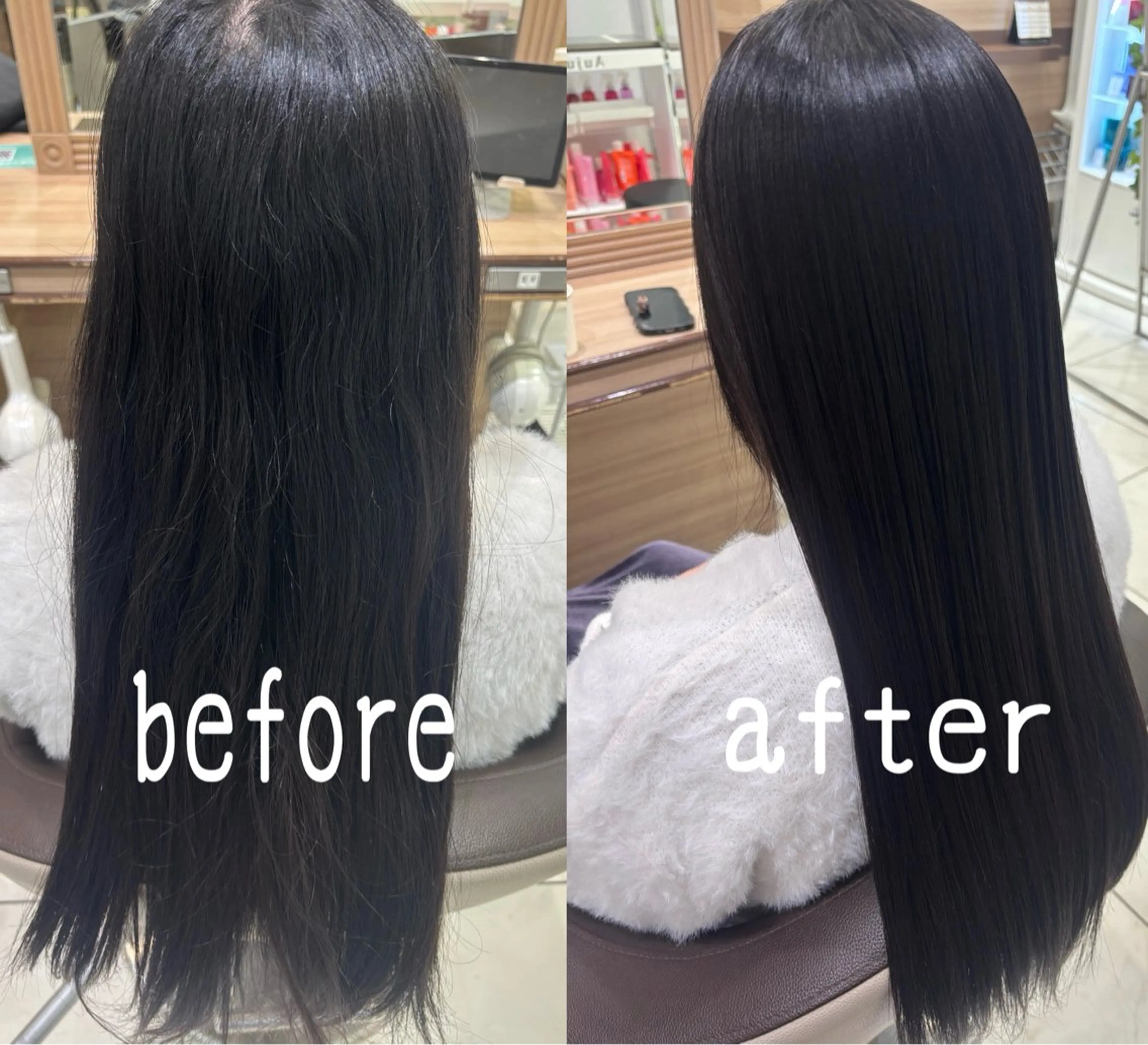 ロング パーマ 縮毛矯正 トリートメント ☁🫧縮毛矯正 /春奈🪽🫧のヘアスタイル