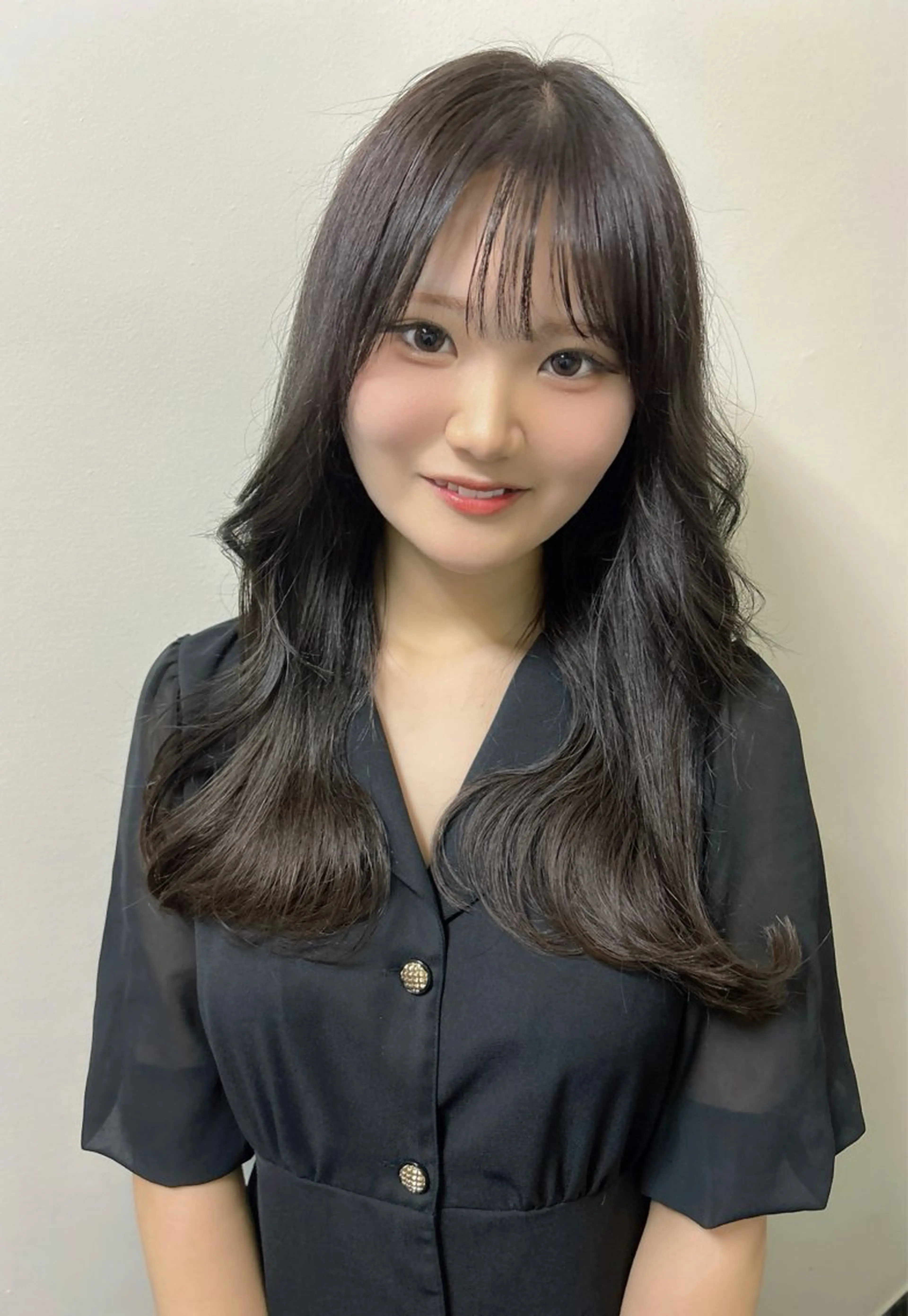ロング ヘアカラー トリートメント レイヤーカット/艶 カラー/SHISEIのヘアスタイル