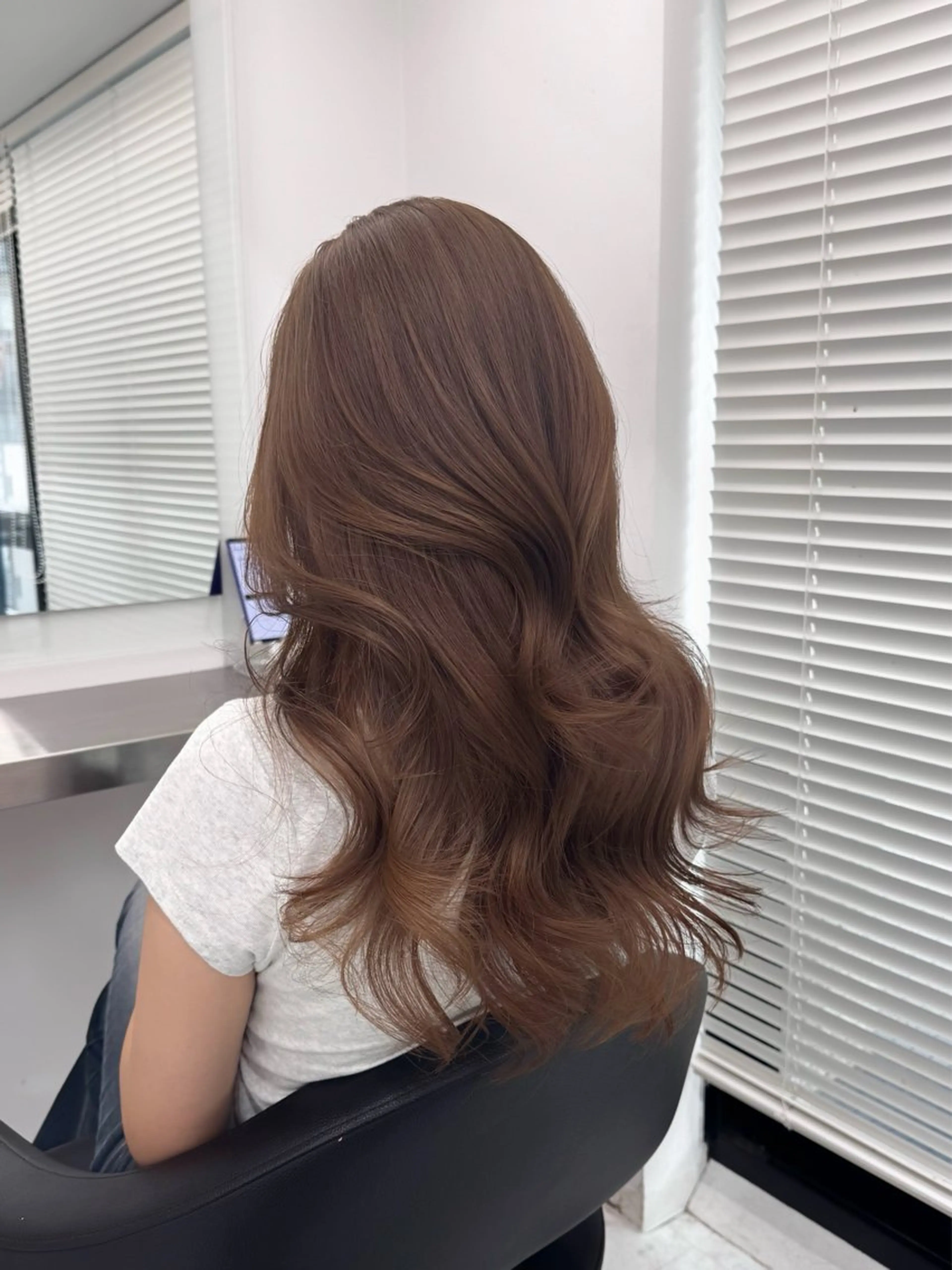 ロング カット ヘアカラー トリートメント 🤍韓国風透明髪🤍 レイヤー🤍きょうのヘアスタイル