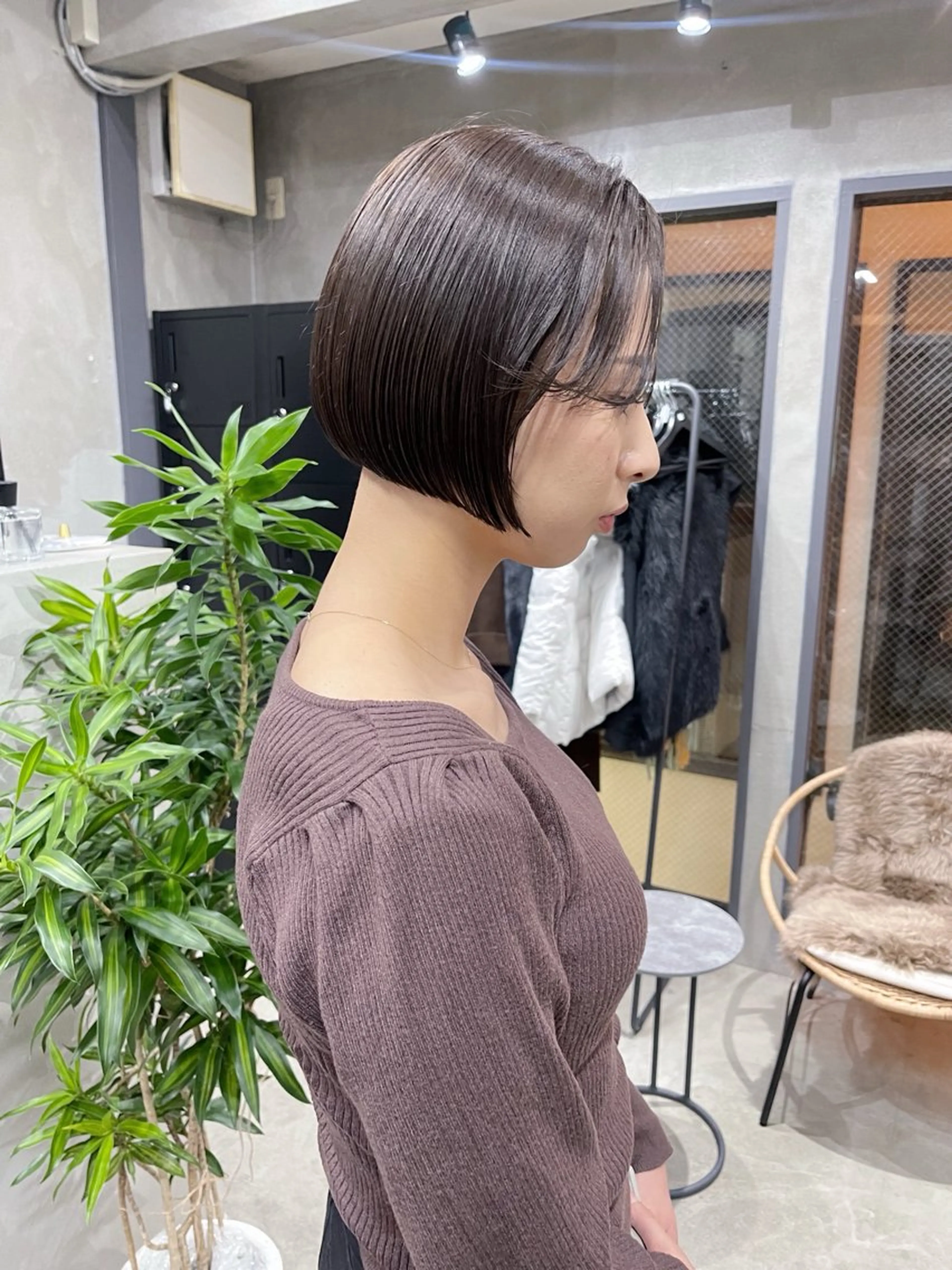 ミディアム ボブ カット トリートメント AiM 大名のヘアスタイル