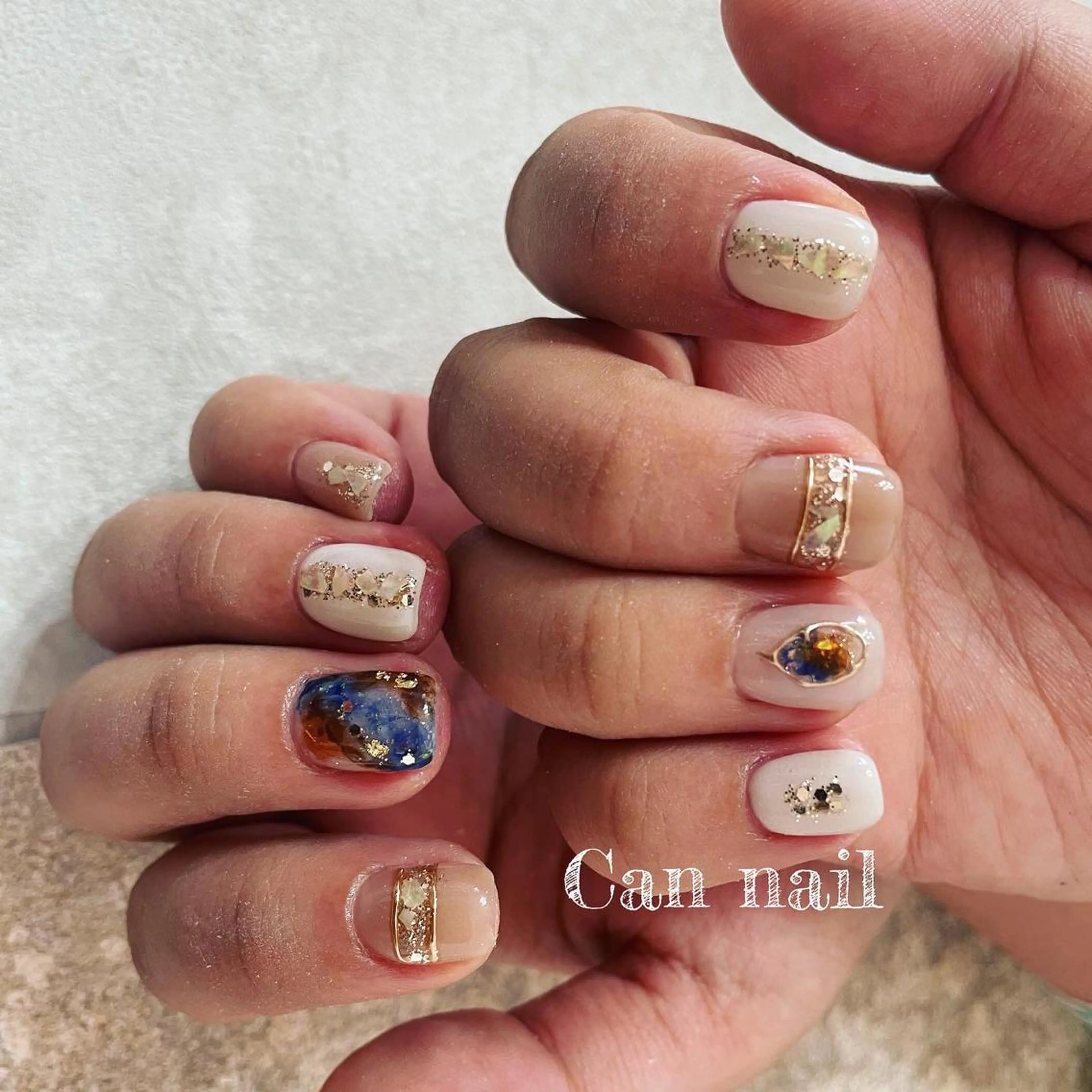 ショート ネイル ハンドネイル Parfum パルファンのネイルデザイン