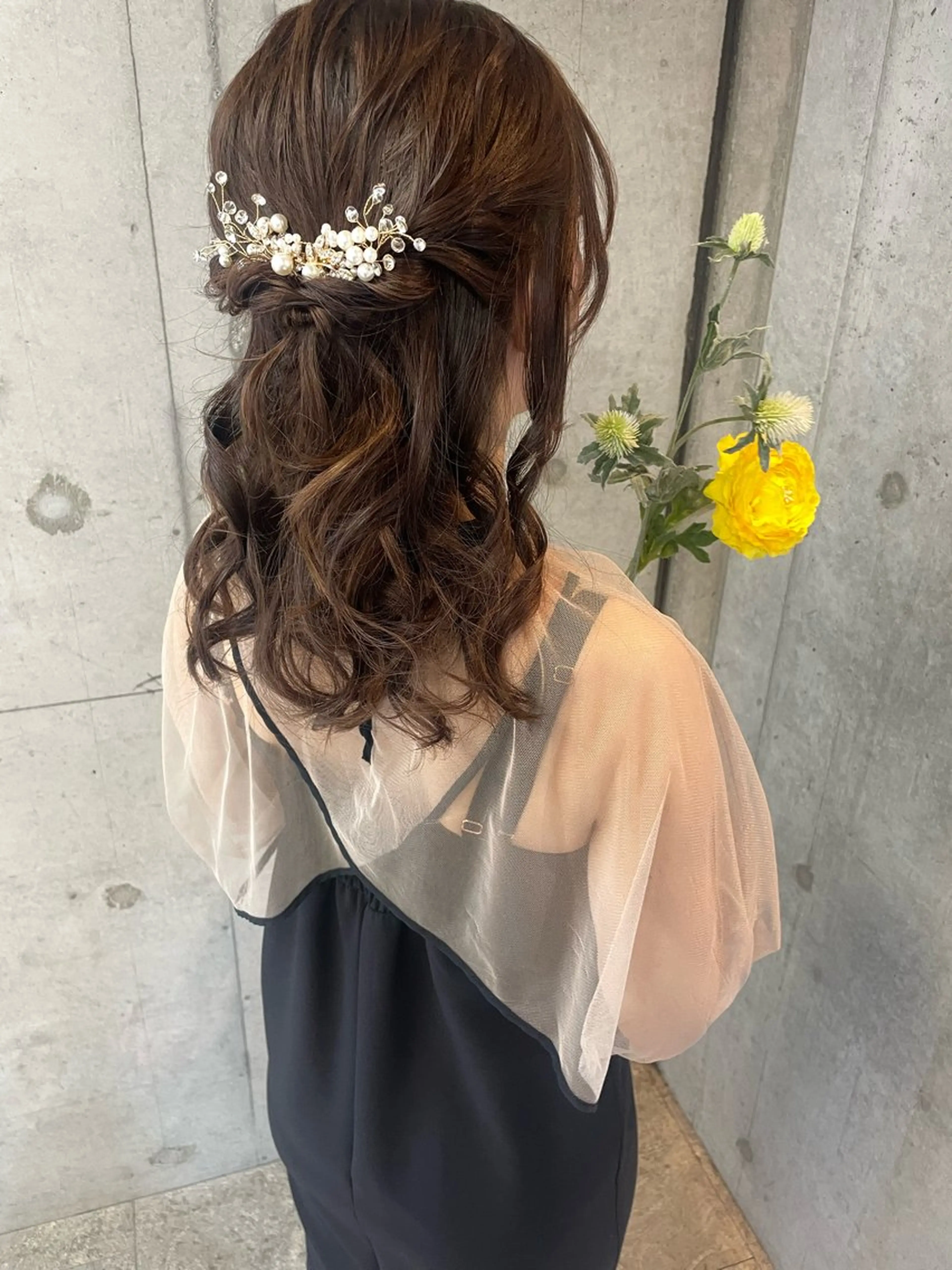 ヘアアレンジ ハーフアップ ヘアセット Reve  resort所属・美髪× ヘアセット✨Araiのヘアスタイル