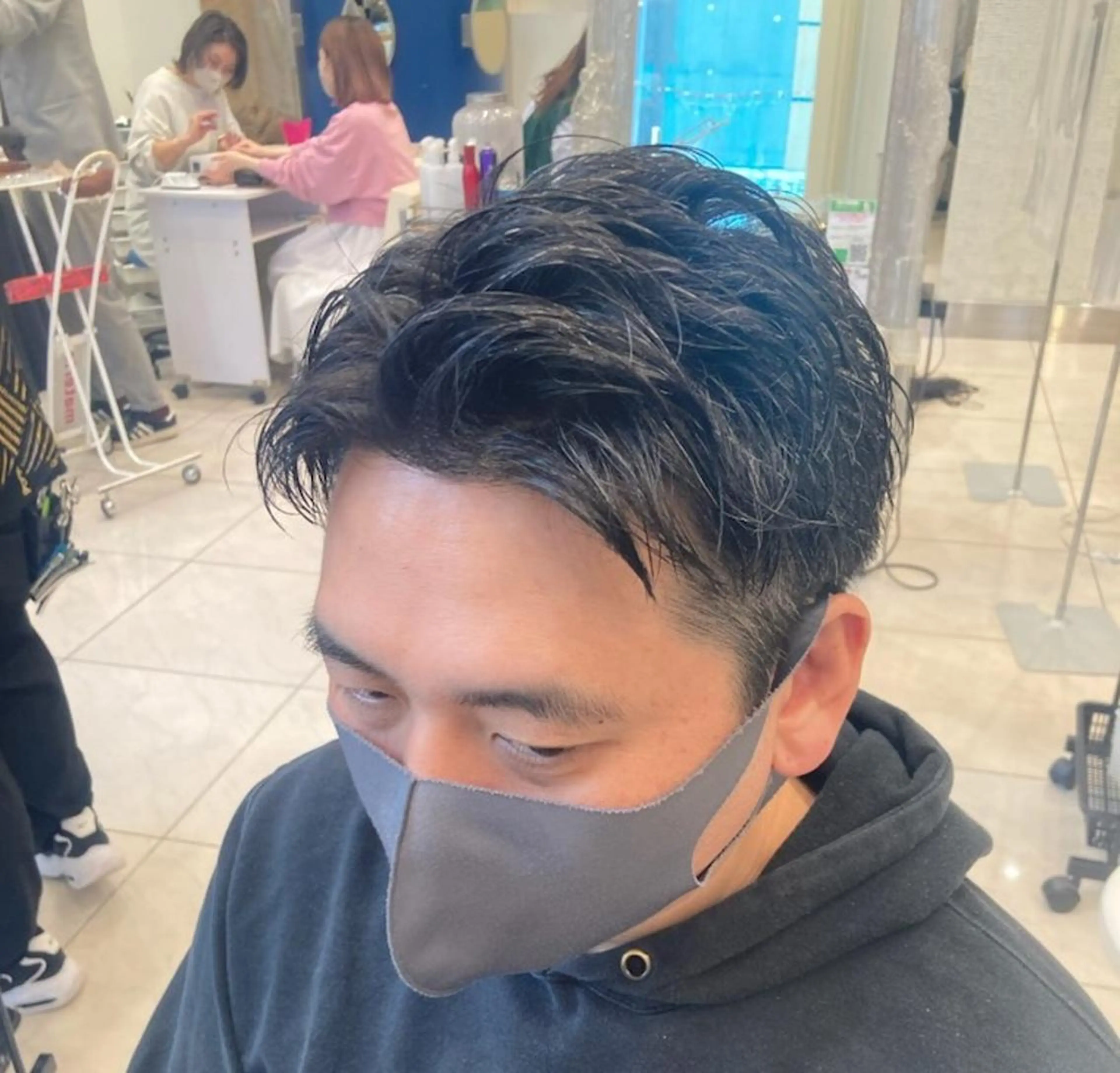 ✨会社にバレない✨メンズカット+スタイリングサポートパーマの写真