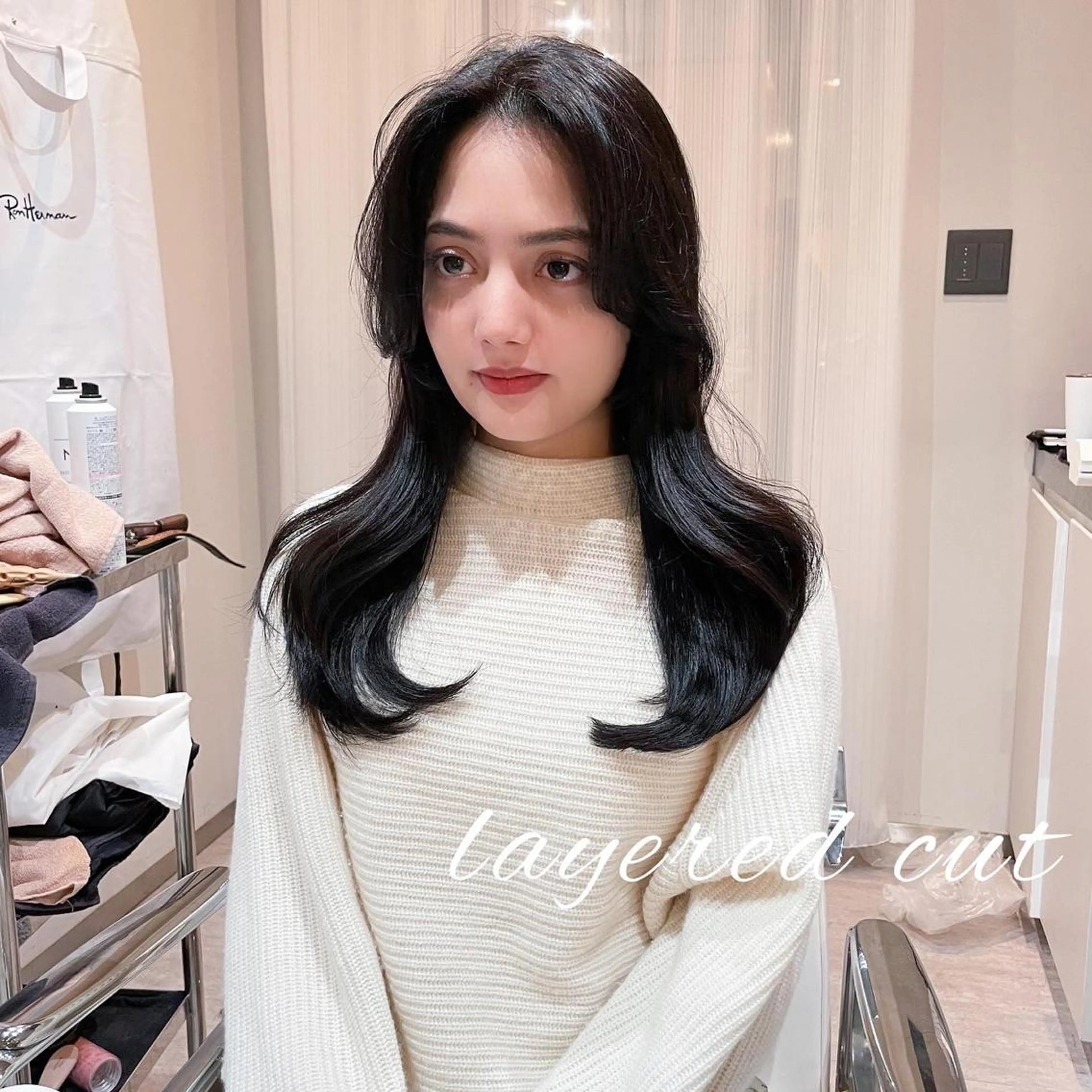 ロング 韓国風ヘア レイヤーカット LOMA🇰🇷 銀座のヘアスタイル