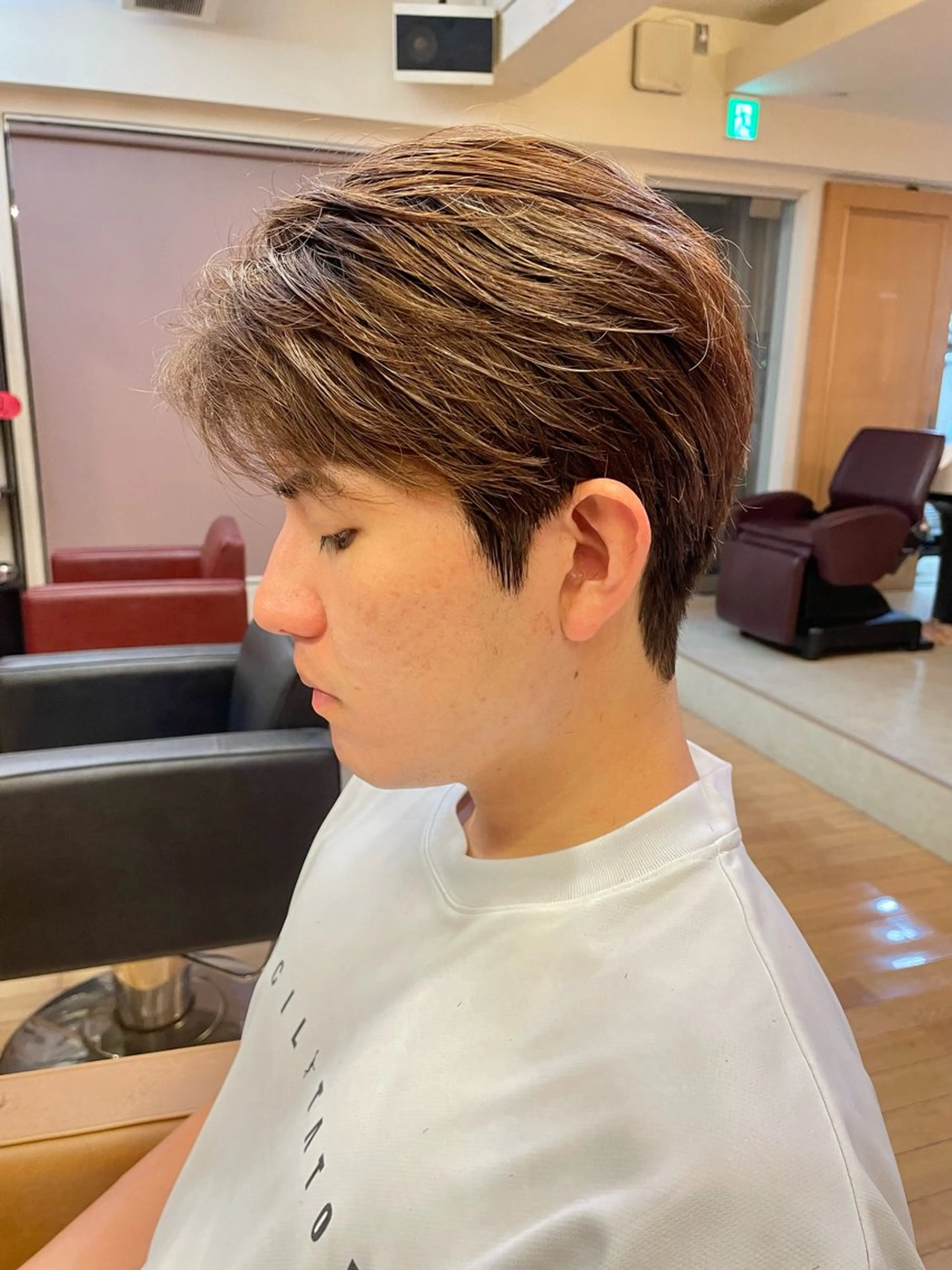 パーマ メンズ カット パーマ エアフローアンビシャン所属・村松 寛太のヘアスタイル