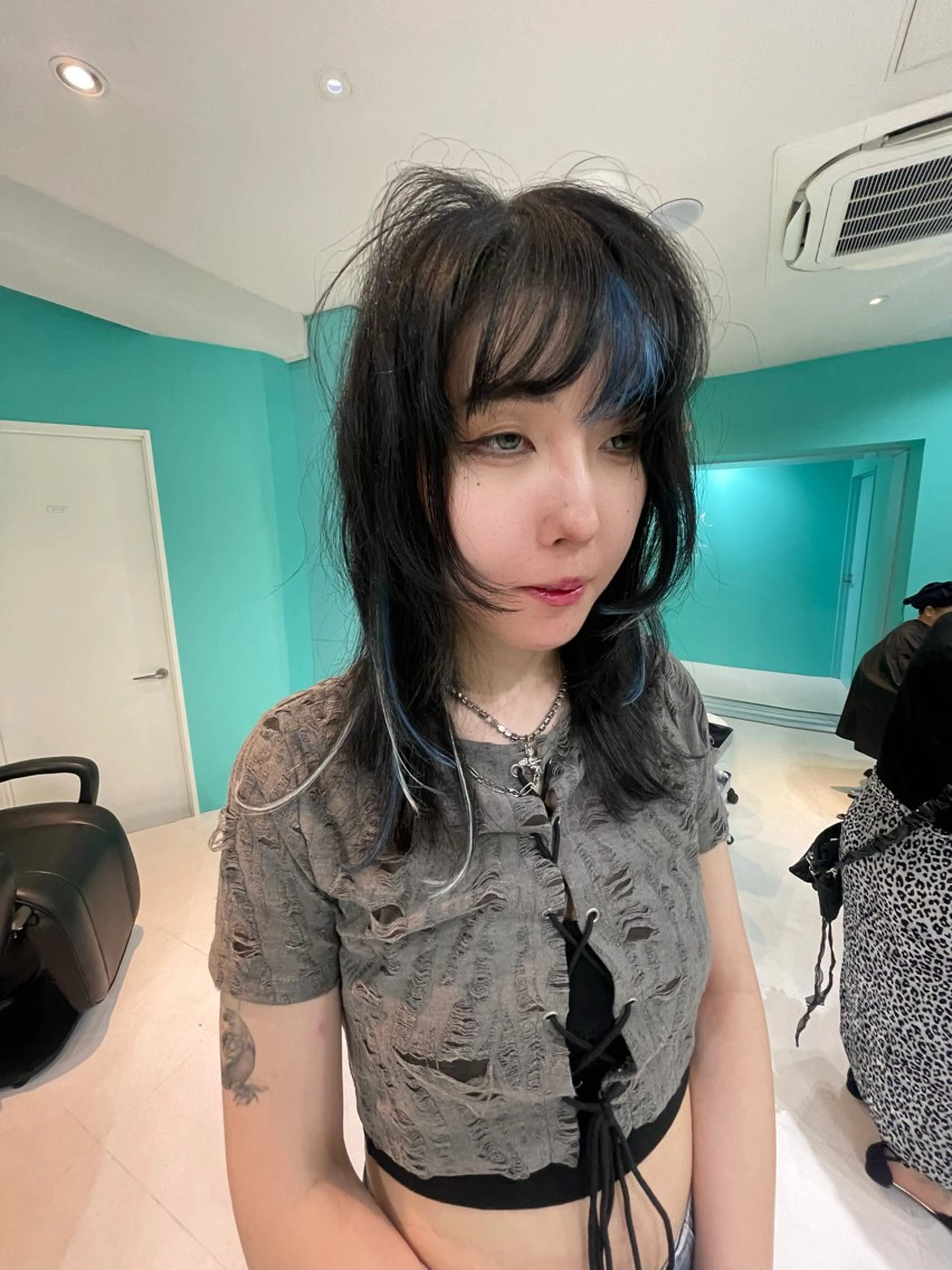 ミディアム カラー ブリーチ ダブルカラー エクステ カット エクステ 💫ダブルカラー💫 池袋西口・泡渕✂️のヘアスタイル