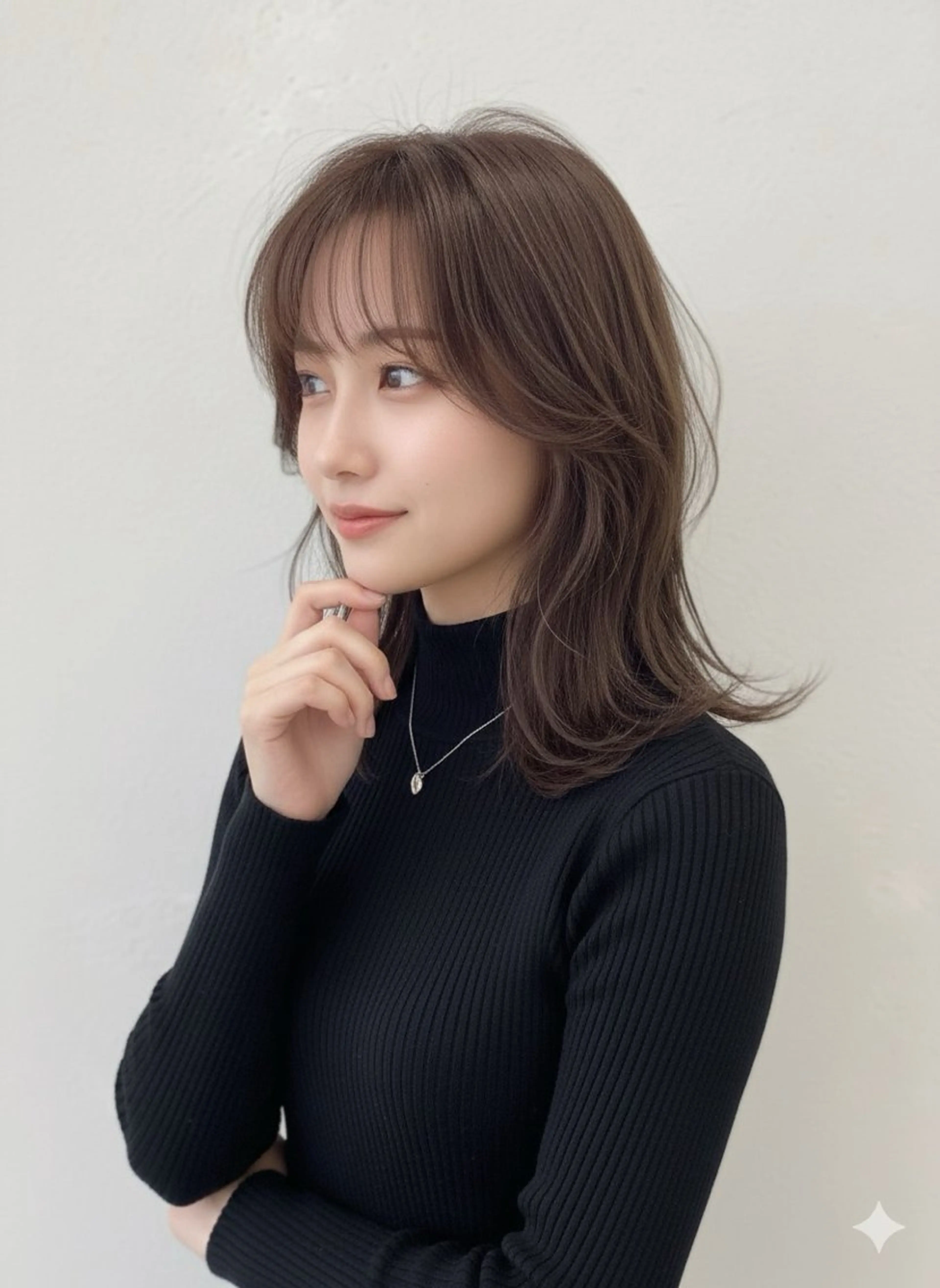 ミディアム カラー ベージュカラー ブラウンカラー オレンジ オレンジベージュ 似合わせカット カット ヘアカラー トリートメント 名古屋／似合わせ カット／カラー🫧のヘアスタイル