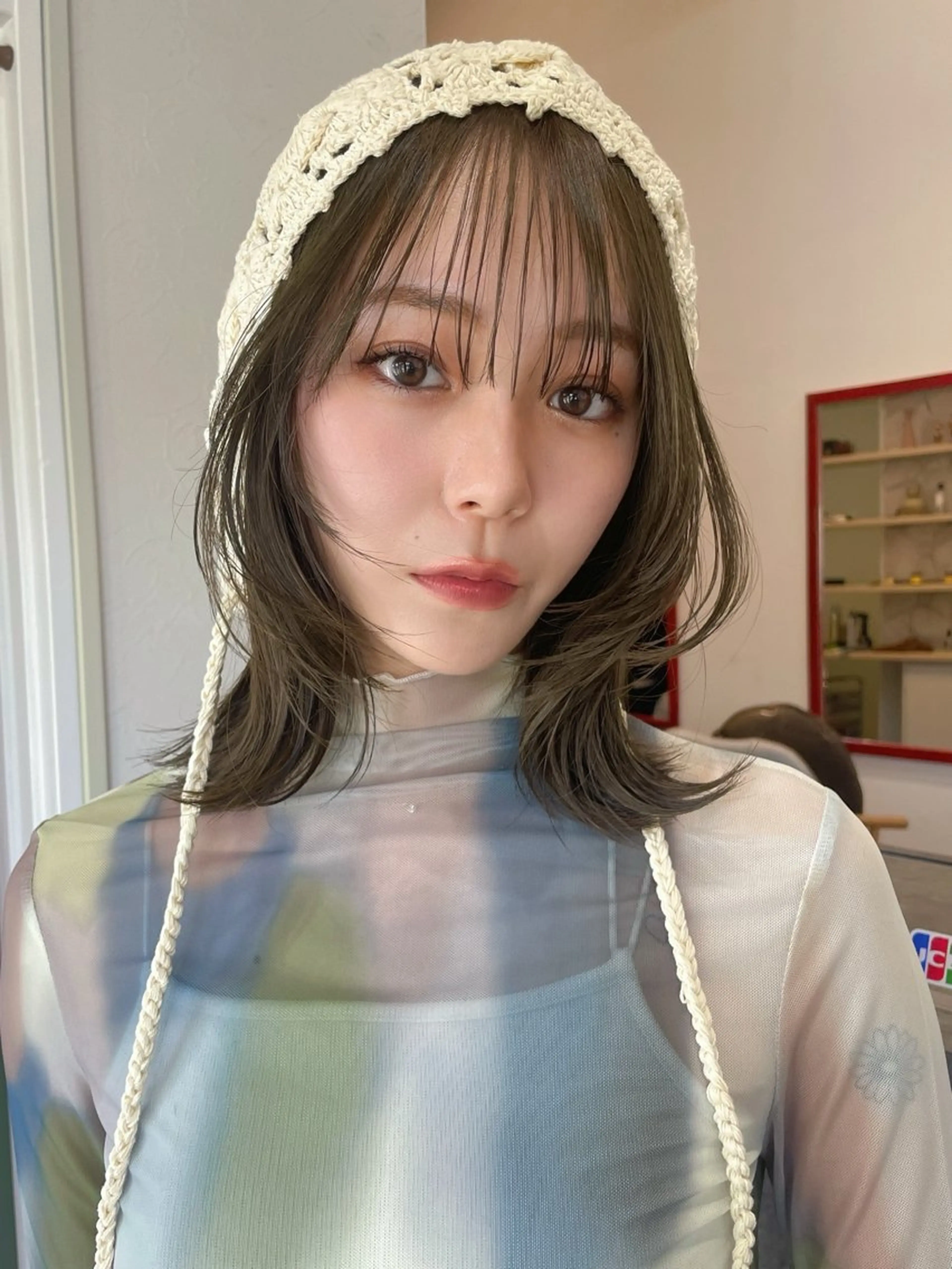 ミディアム カット ヘアカラー トリートメント 🌈高田大夢似合わせ 透明感カラー🌈のヘアスタイル