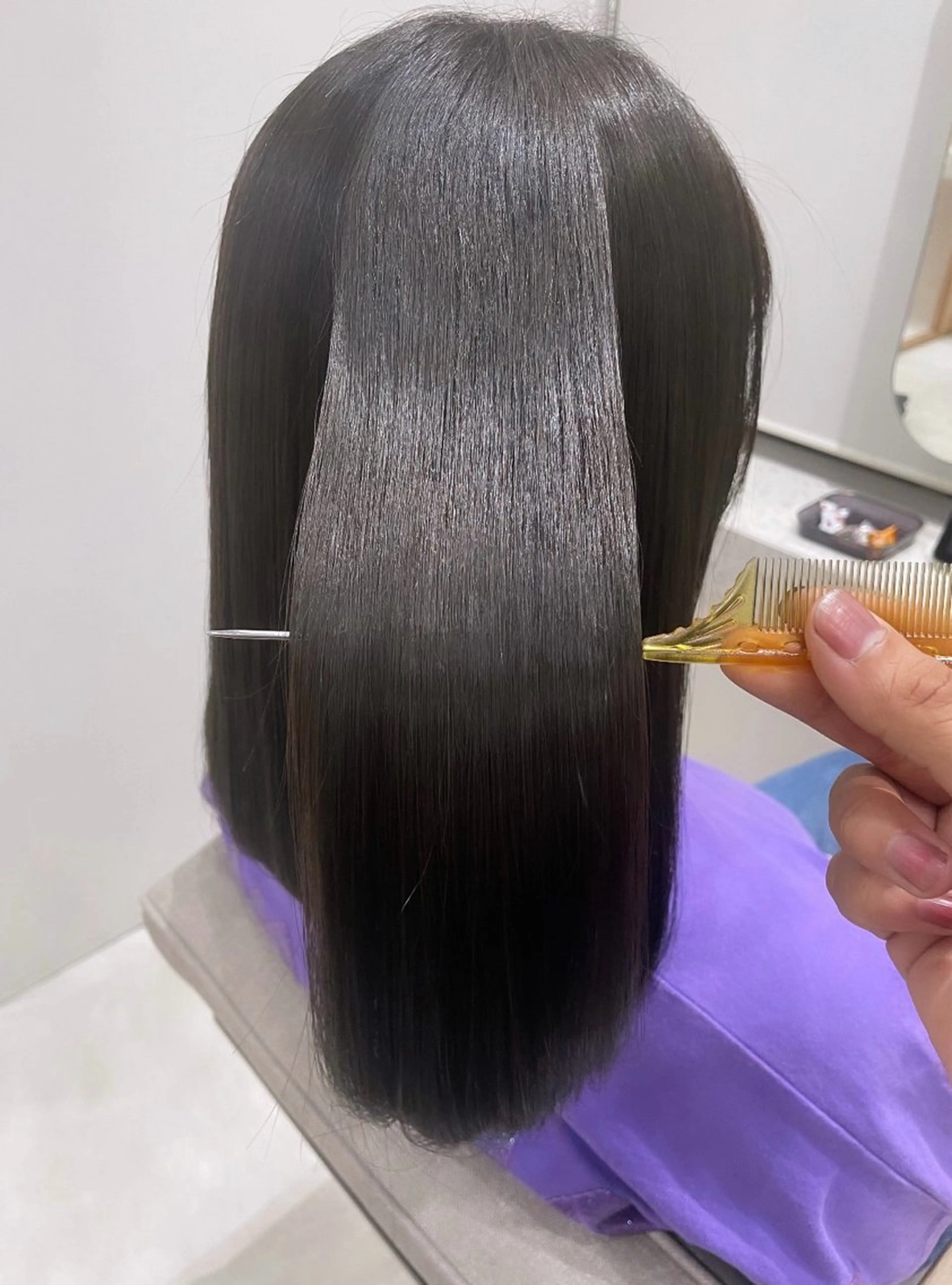 ロング 縮毛矯正 トリートメント 🥀✨暖色✨髪質改善 のプロ🫧秋元大地のヘアスタイル