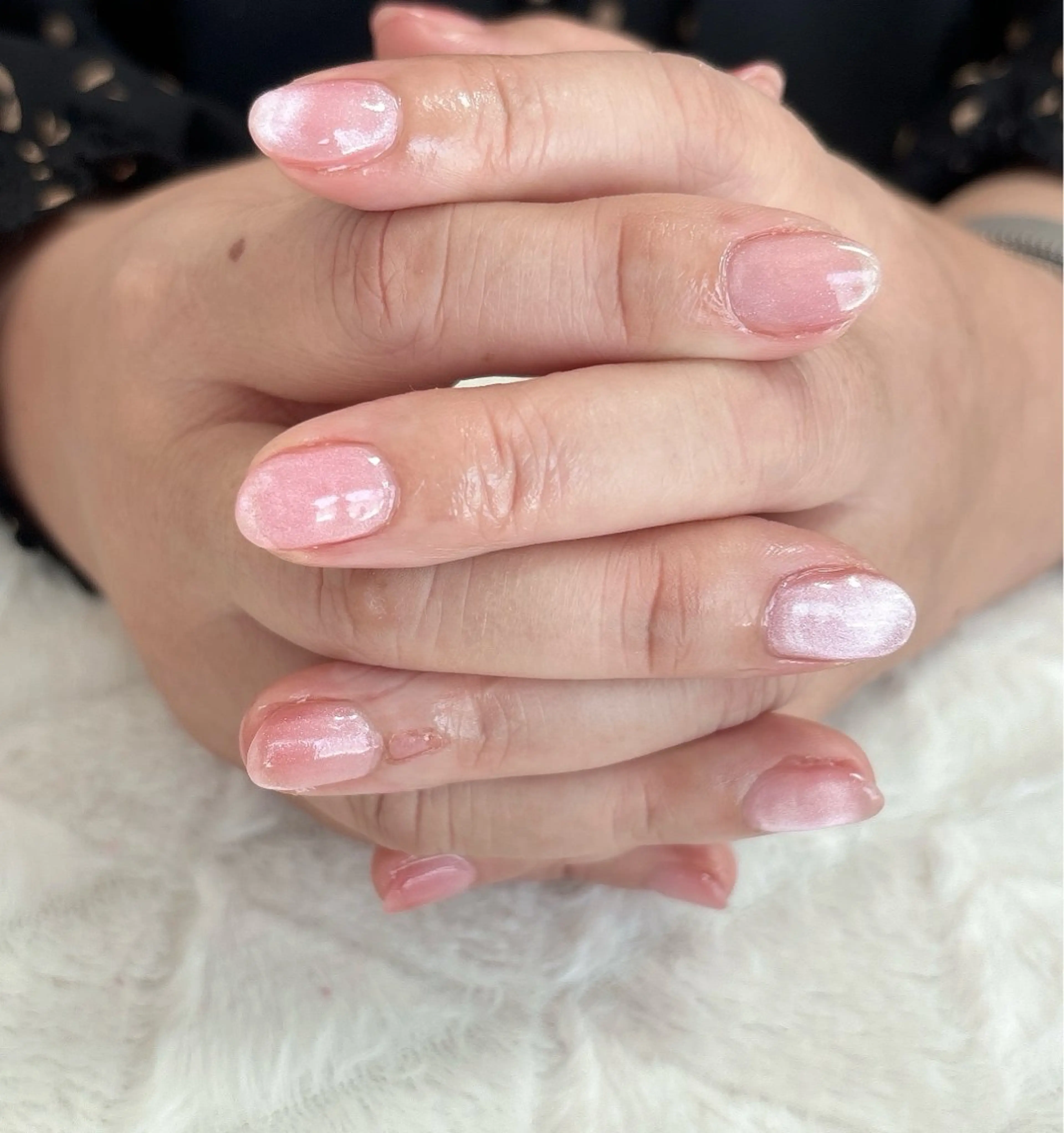 ネイル ワンカラーネイル ピンク nail salon はるりのネイルデザイン