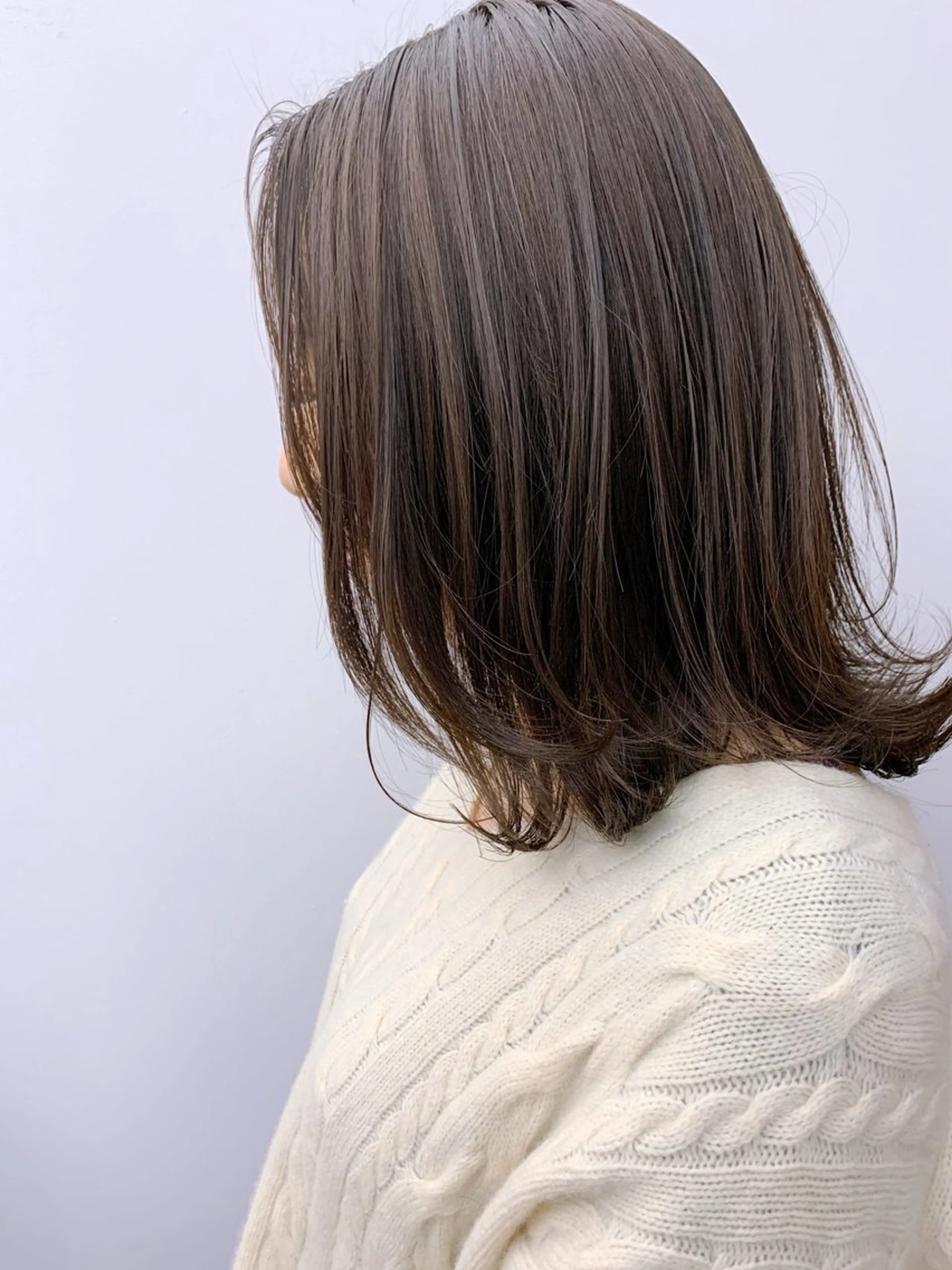 ミディアム カット ヘアカラー newi 所沢のヘアスタイル