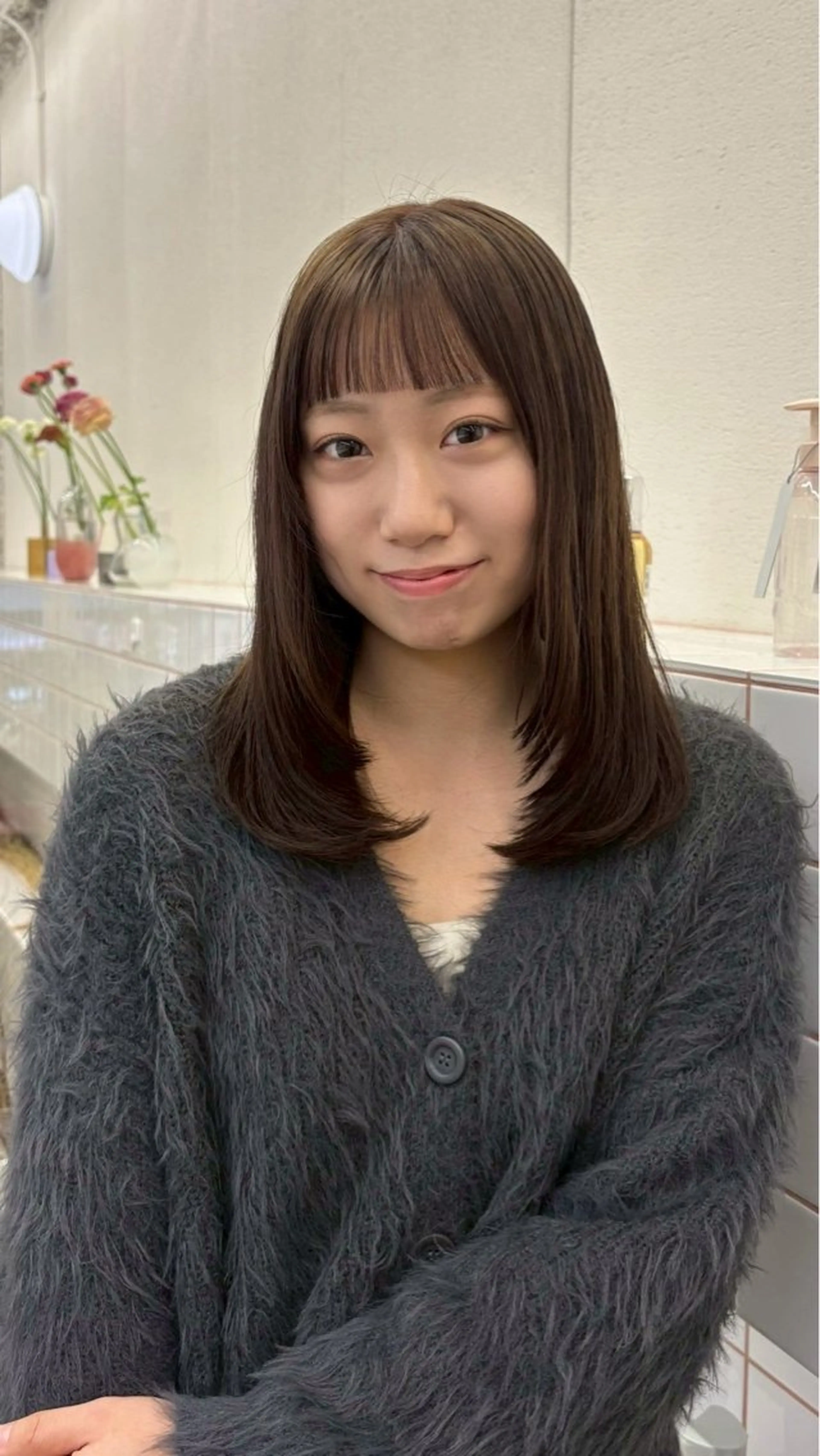ミディアム 🌼花屋併設🌼 木下奈々望のヘアスタイル