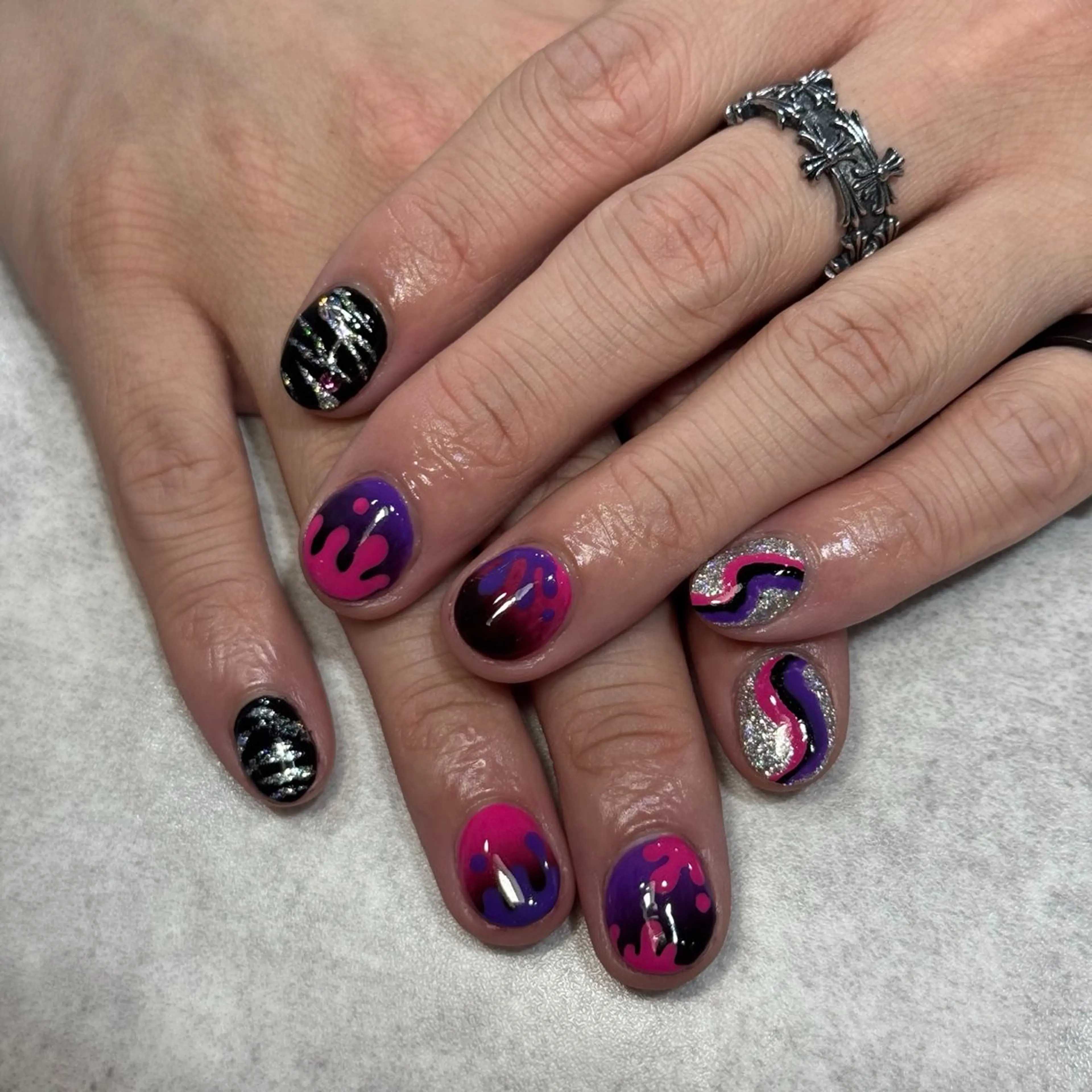 ネイル アートネイル チークネイル 長さ出し フレンチネイル ジェルネイル Lily nails studio所属・ネイルサロン Lilyのネイルデザイン