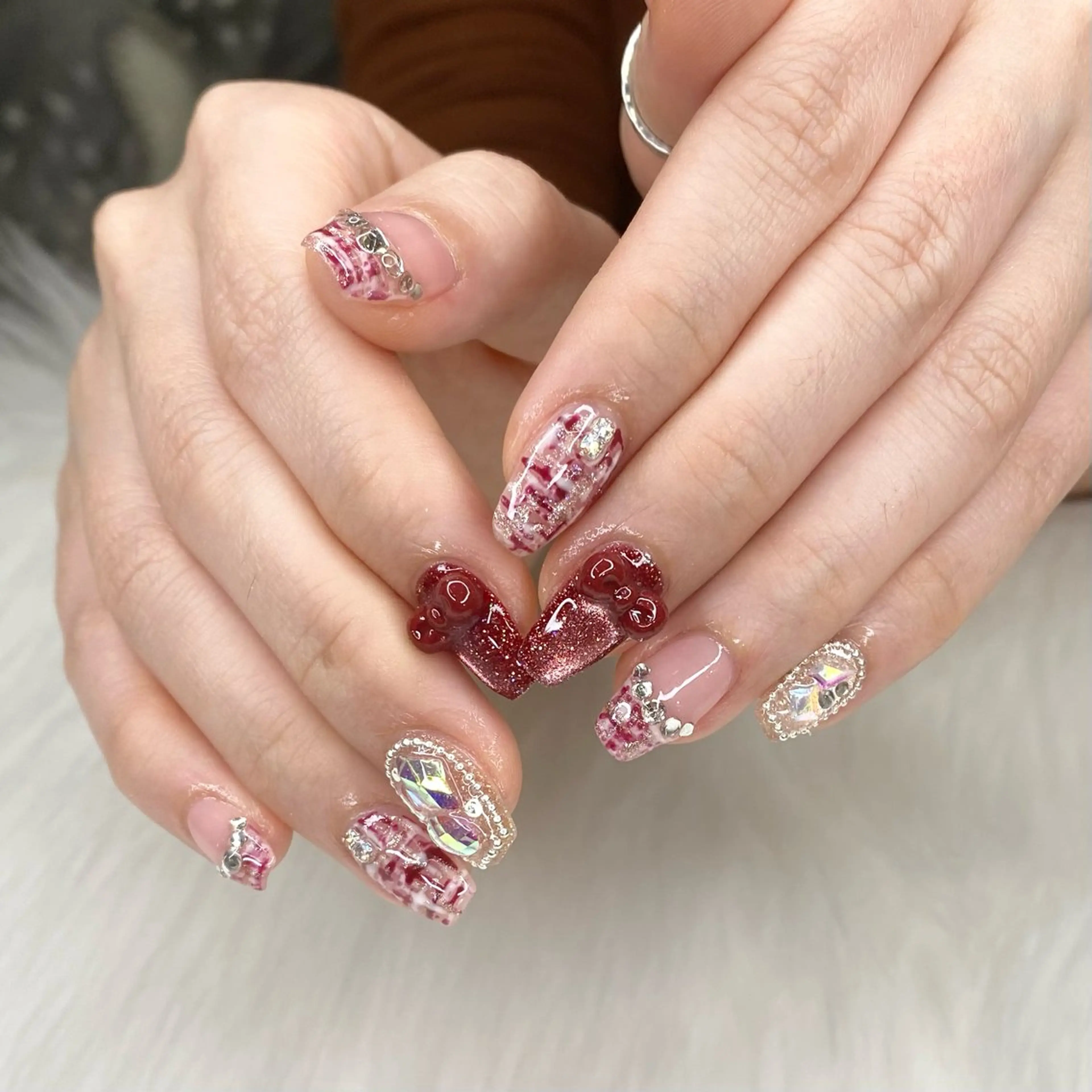 オフ込み🎀持ち込み派手ネイルの写真