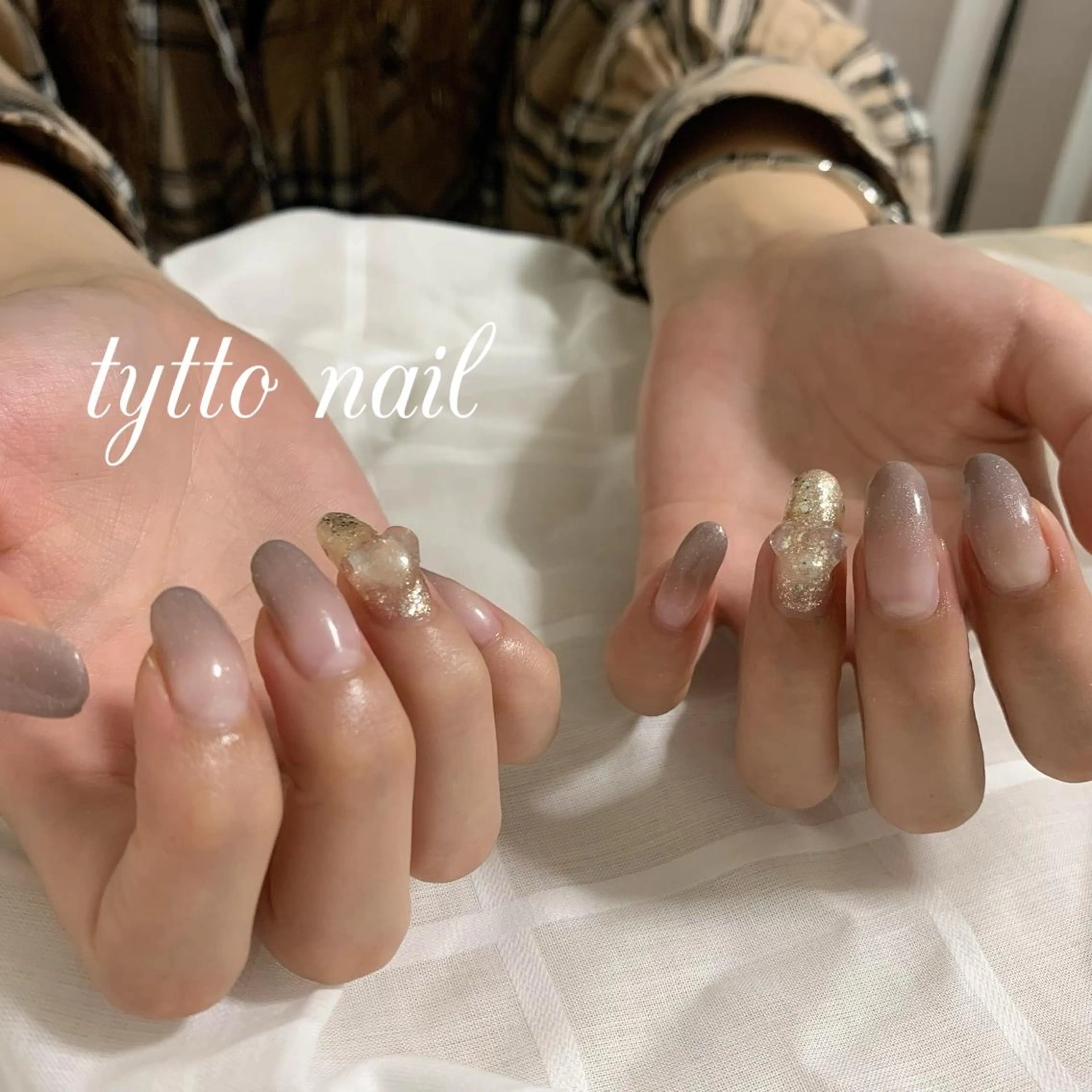 ネイル グラデーション ハート ハンドネイル tytto nail ❤︎‪‪eri‪‪のネイルデザイン