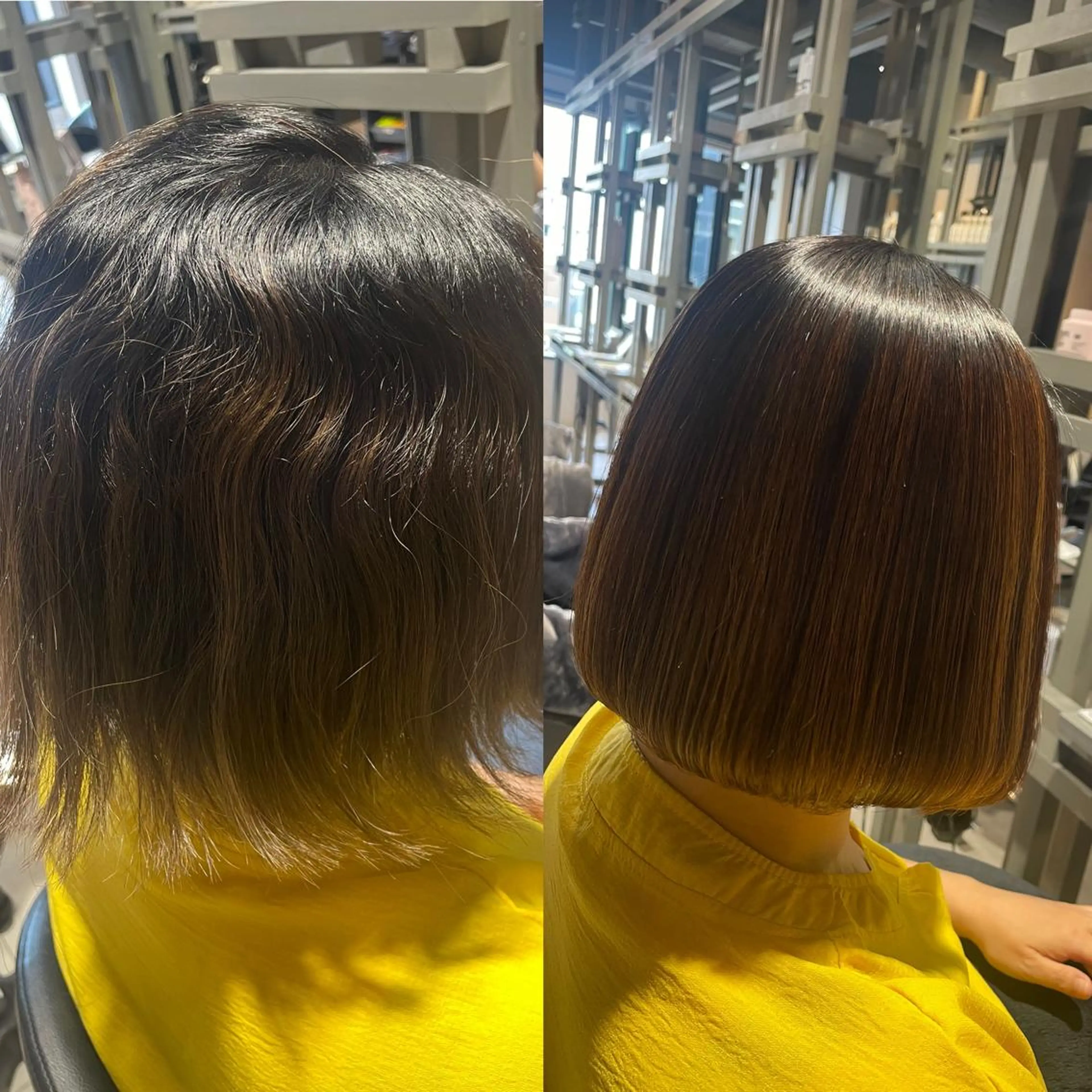 ショート 酸性ストレート 縮毛矯正 トリートメント ブリーチ👩‍🦳/ ‪✂︎MANAMIのヘアスタイル