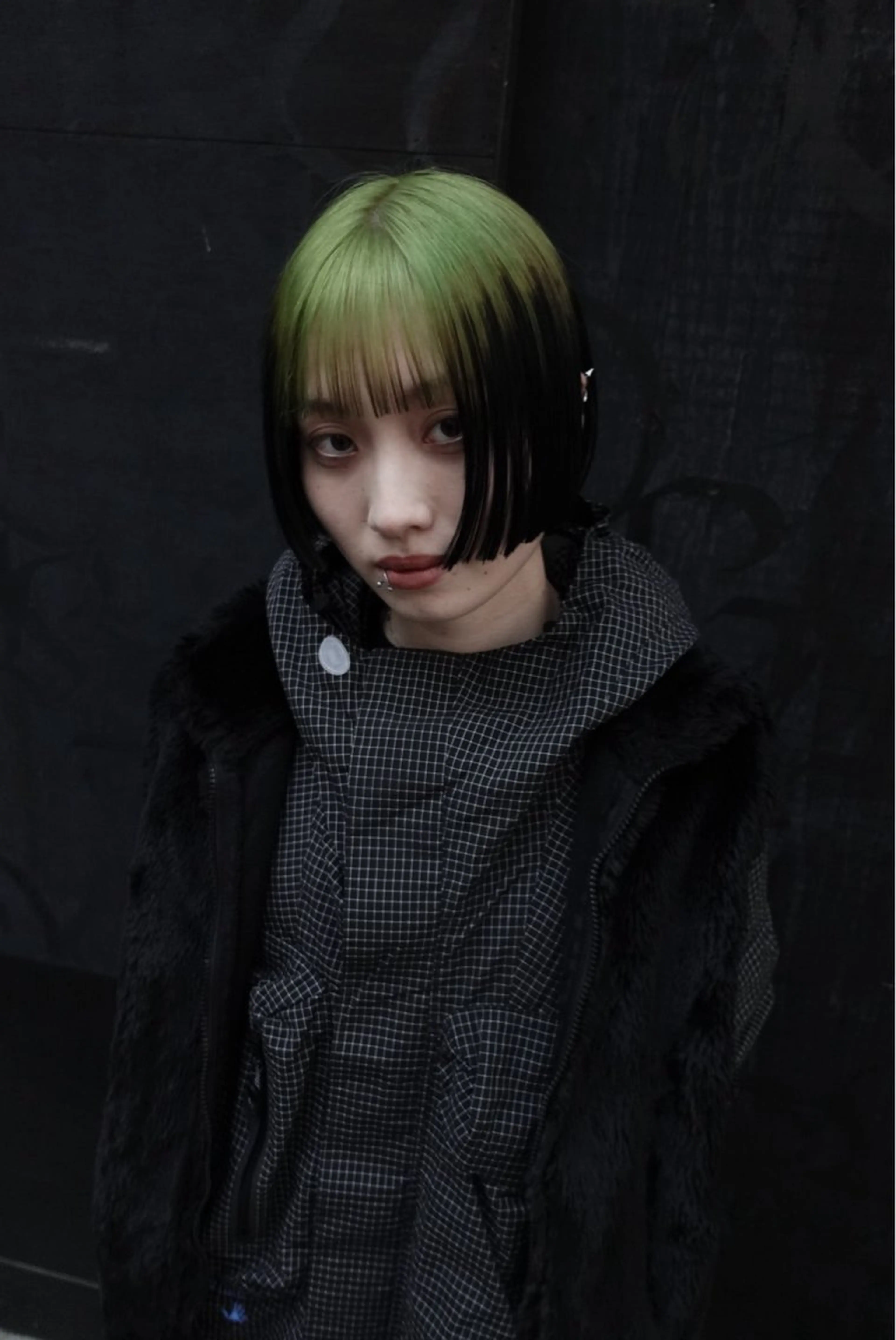 ショート ヘアカラー トリートメント Null 表参道所属・岩下昂世/ ハイトーン/デザインのヘアスタイル
