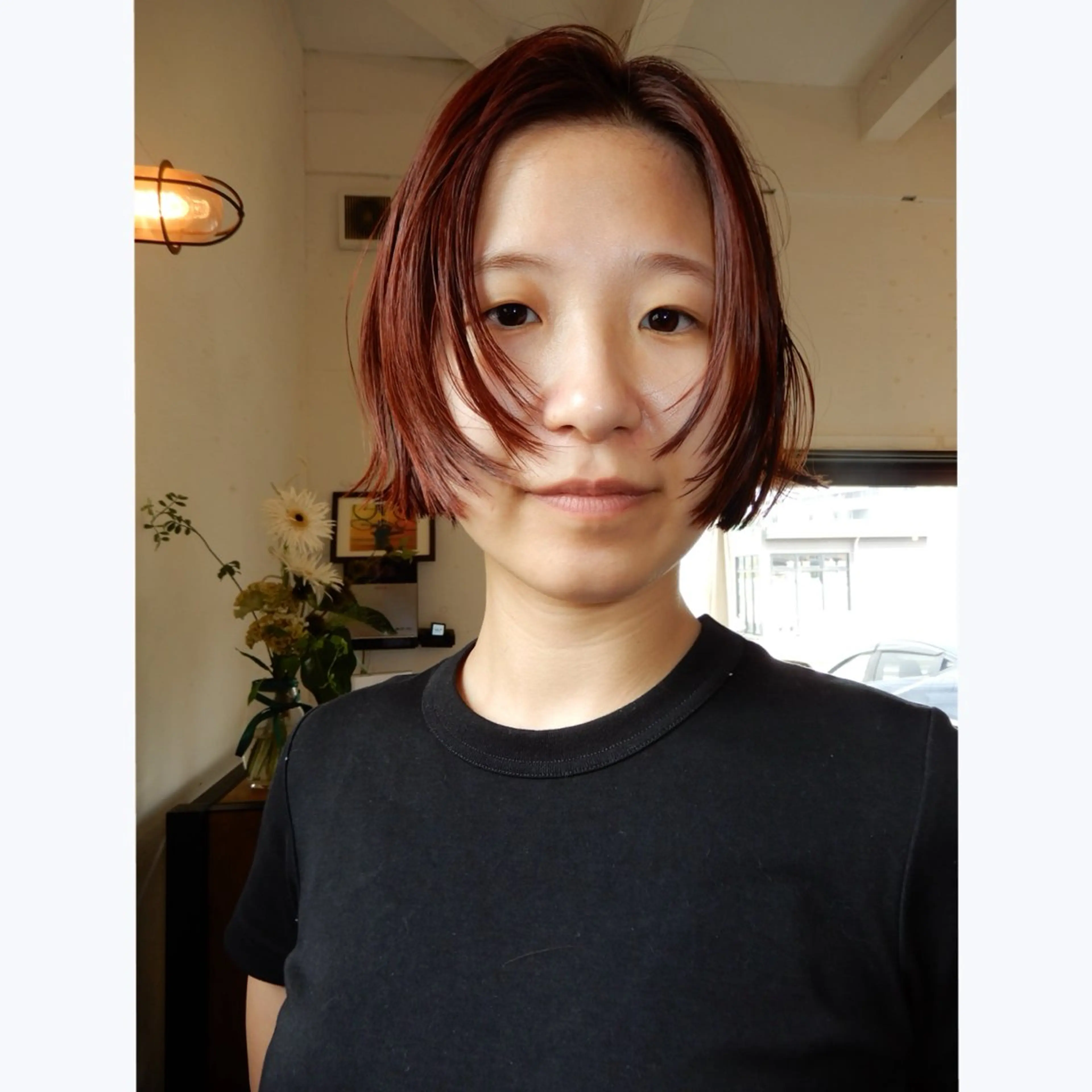 ショート カラー カット ヘアカラー おざき ともかのヘアスタイル
