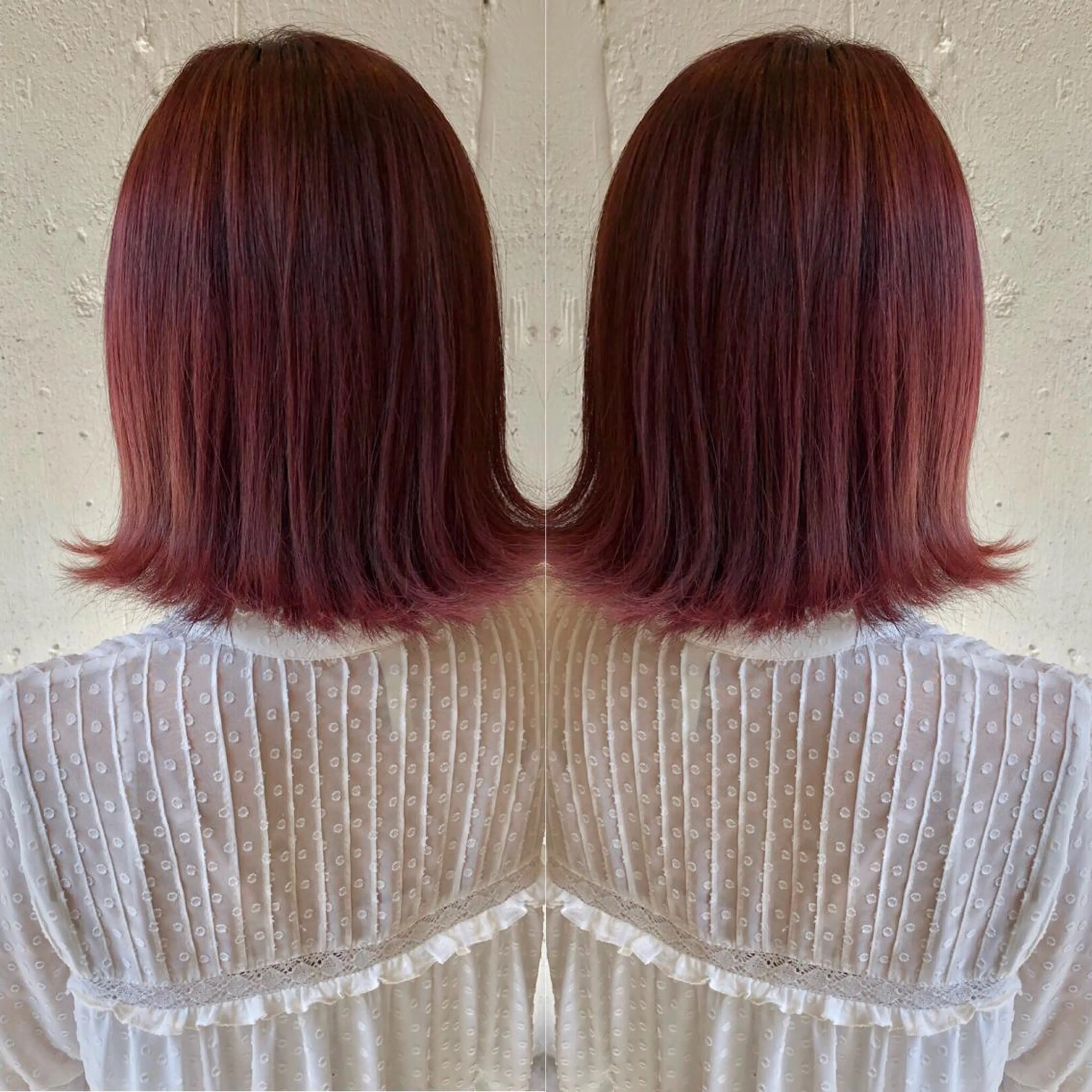 ミディアム ヘアカラー トリートメント あらき ちさとのヘアスタイル