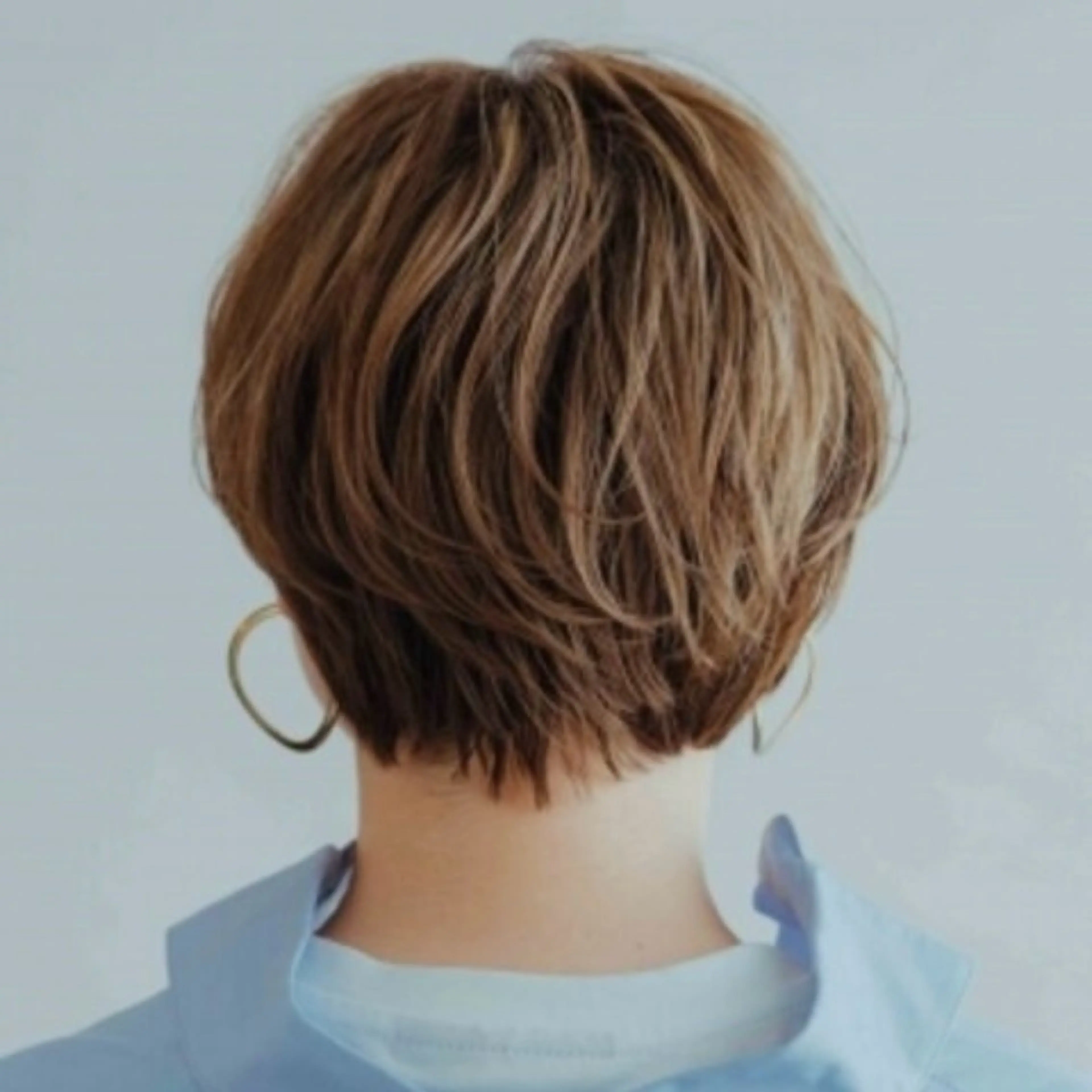 ショート カラー 似合わせショート/ ハイライト/我如古のヘアスタイル