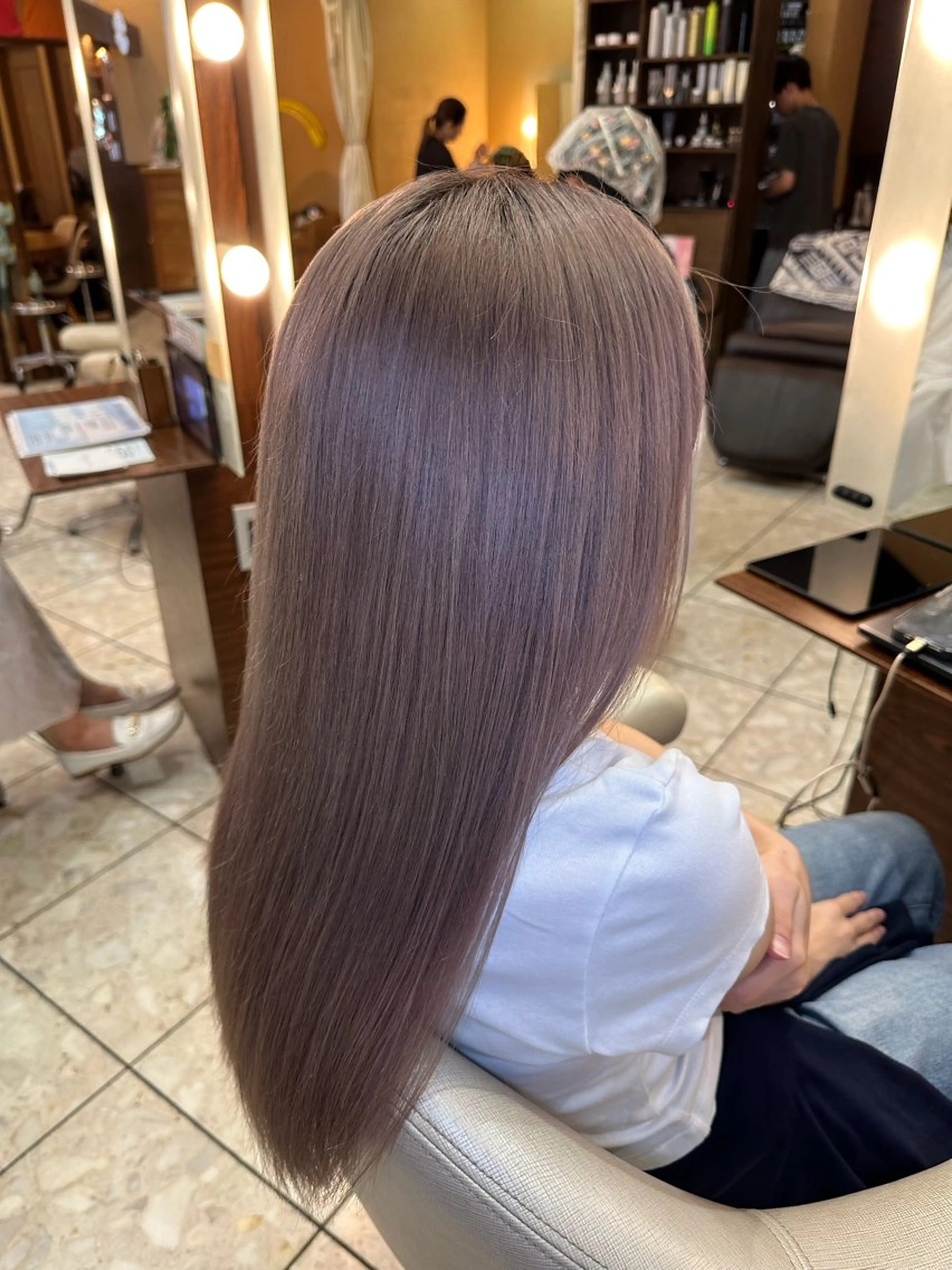 ロング ヘアカラー 鎌田 一徳のヘアスタイル
