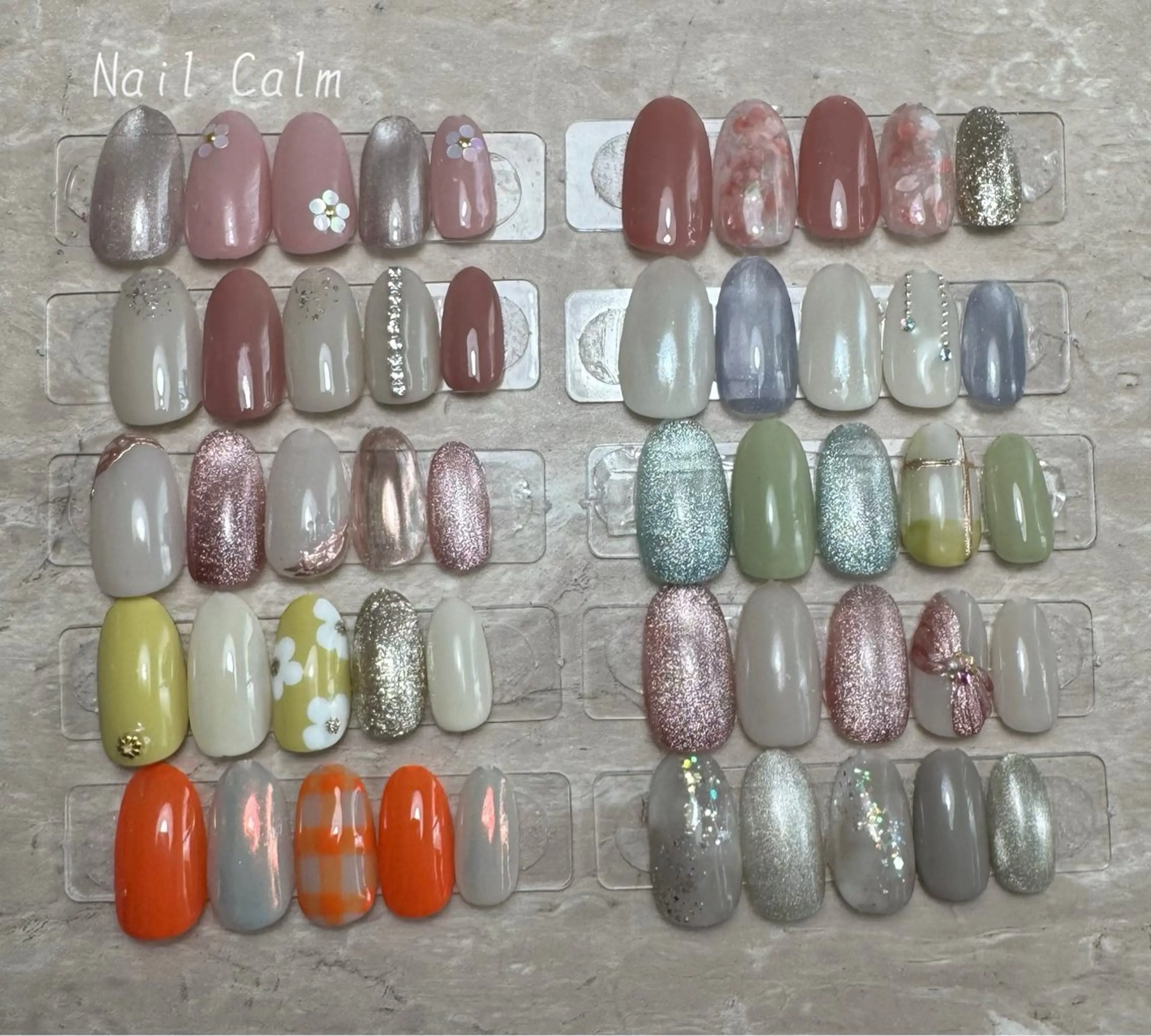 ネイル シンプルネイル 春ネイル ハンドネイル Nail Calm所属・プライベートサロン Calmのネイルデザイン