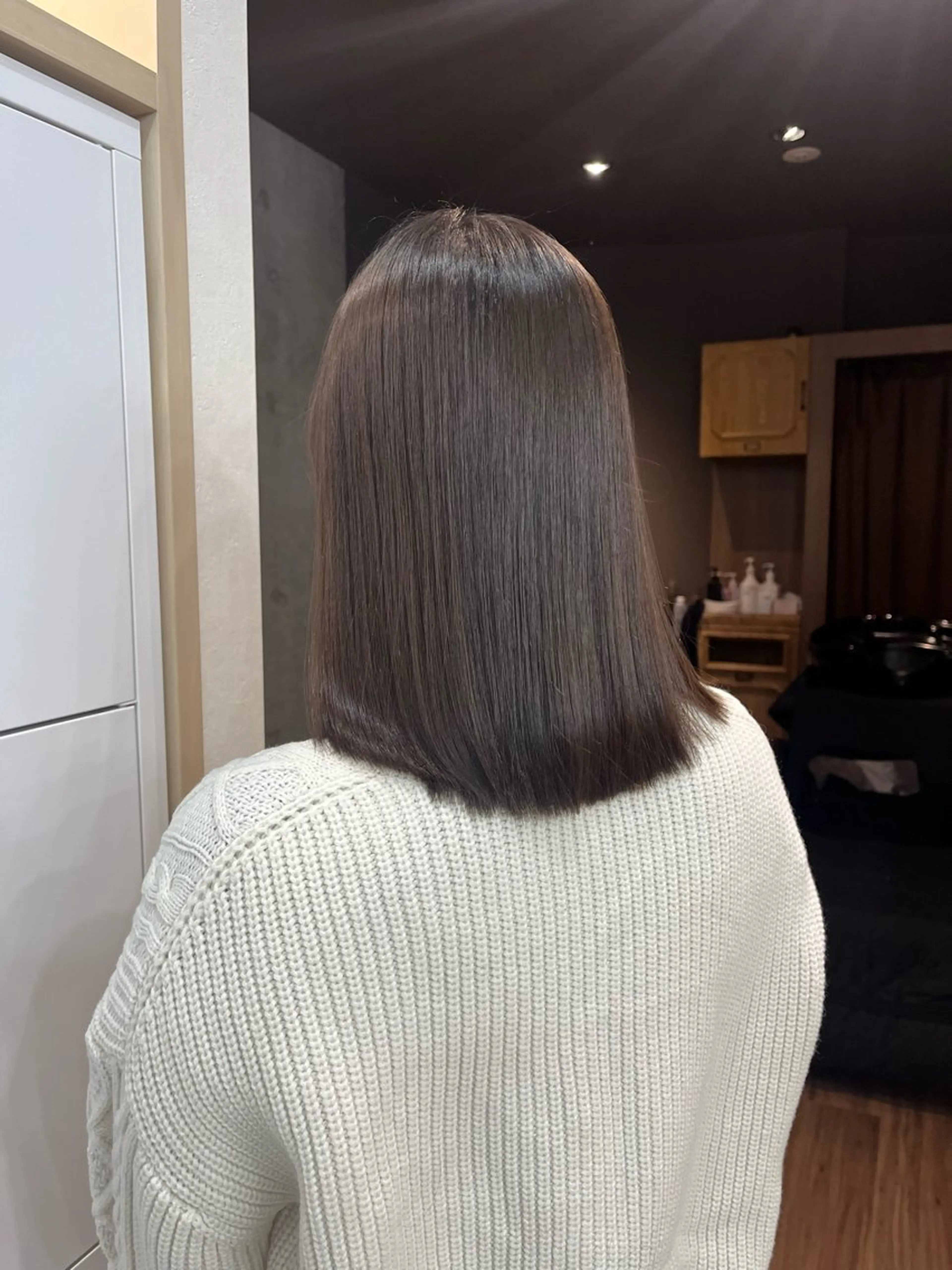 ショート パーマ カット ヘアカラー 縮毛矯正 トリートメント 🪽髪質改善ストレー ト🤍美羽🤍のヘアスタイル