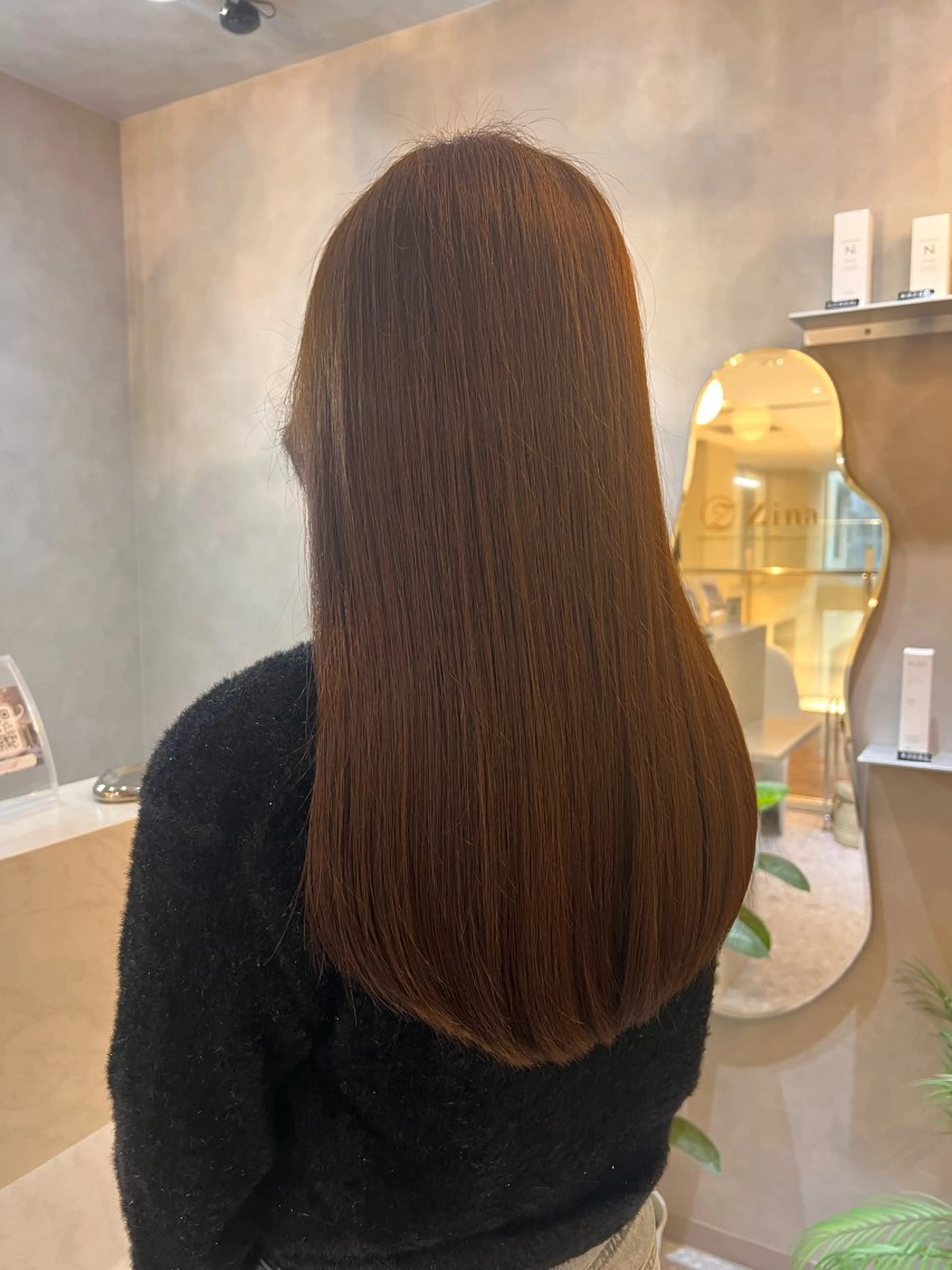 ロング カラー ベージュカラー ブリーチ ブリーチなしカラー カット ヘアカラー トリートメント 💎透明感カラー/ 韓国ヘア💎KANAのヘアスタイル