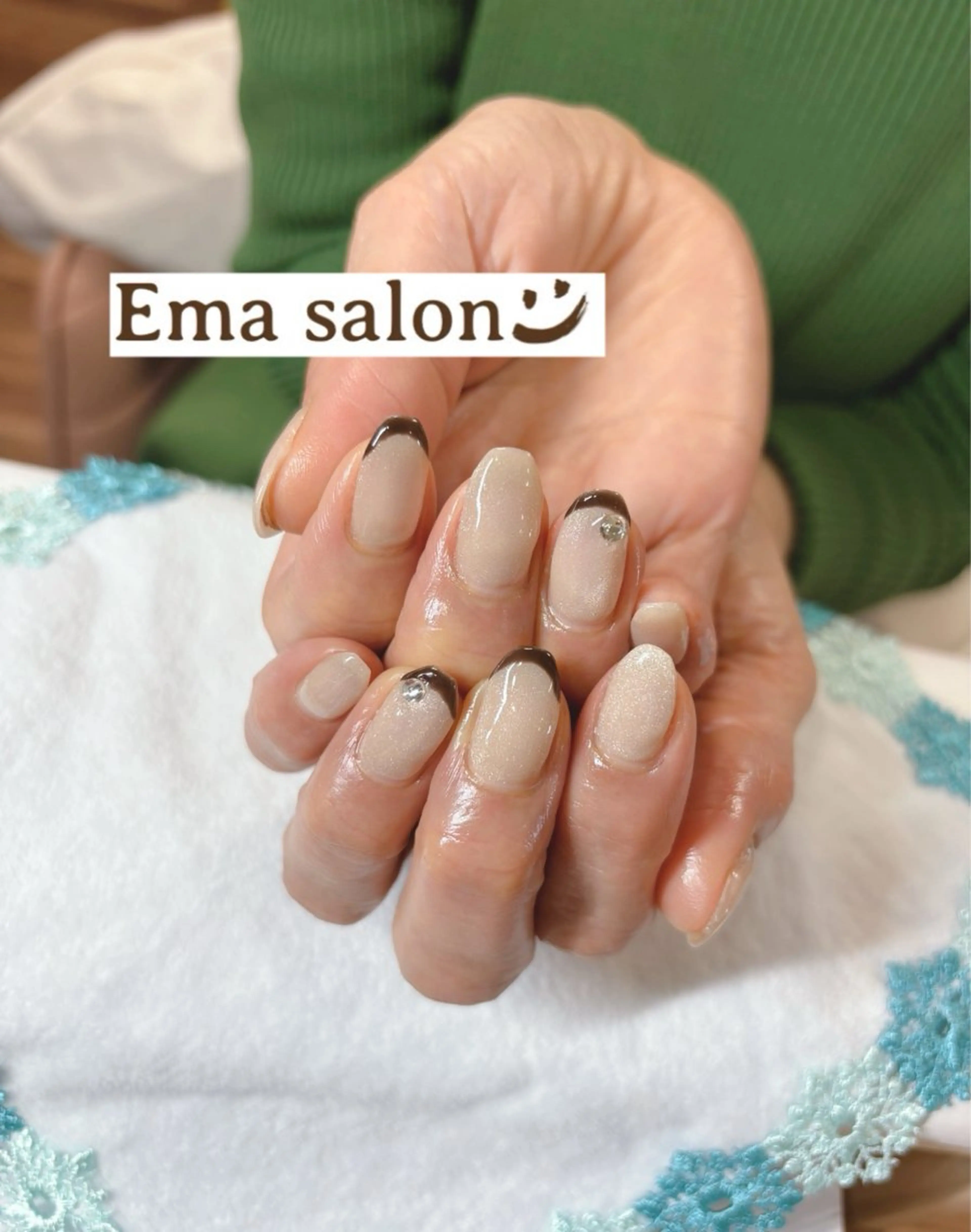 ネイル フレンチネイル ハンドネイル Ema salon所属・Ema salon hiromiのネイルデザイン