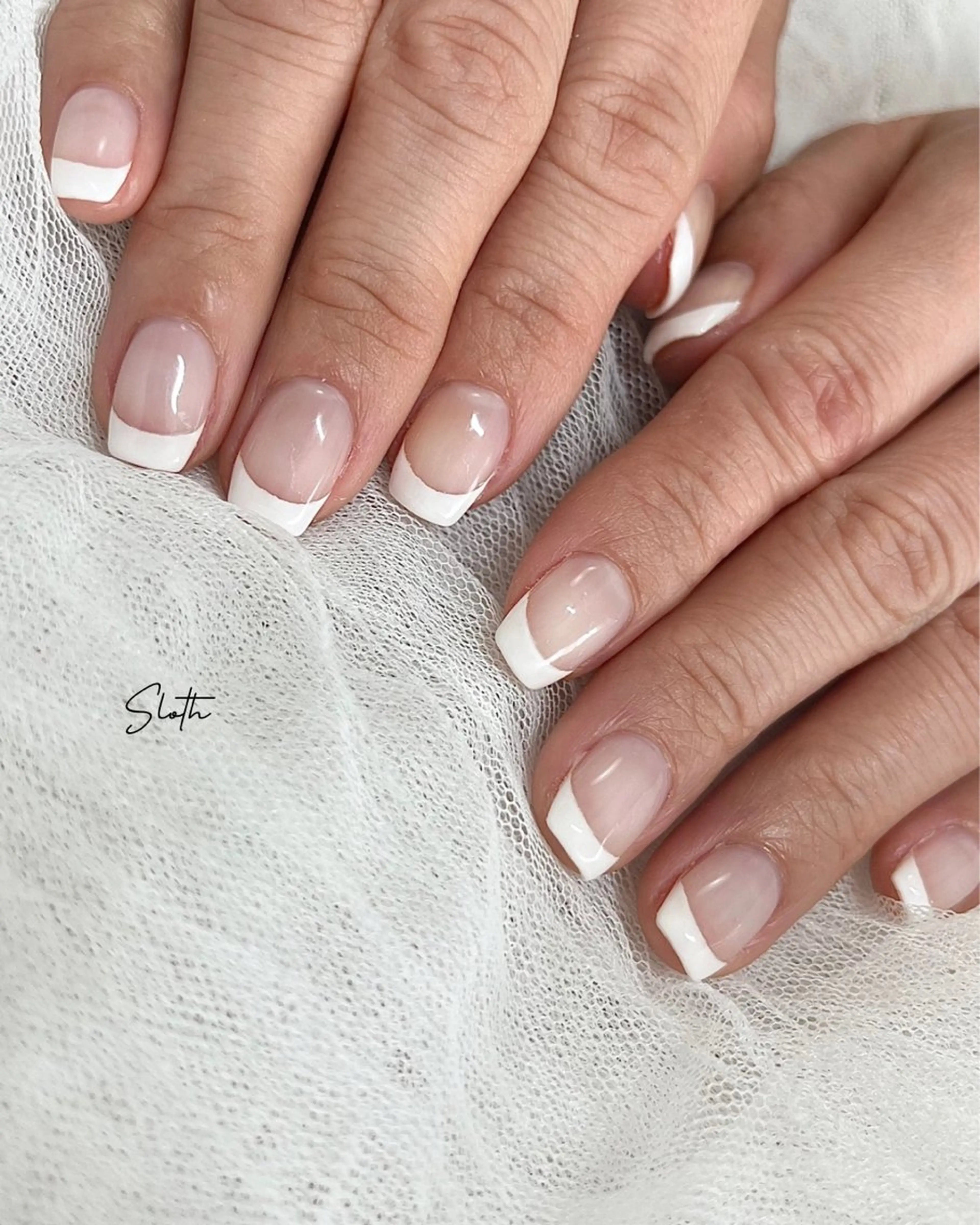 ネイル フレンチネイル ハンドネイル nail salon slothのネイルデザイン