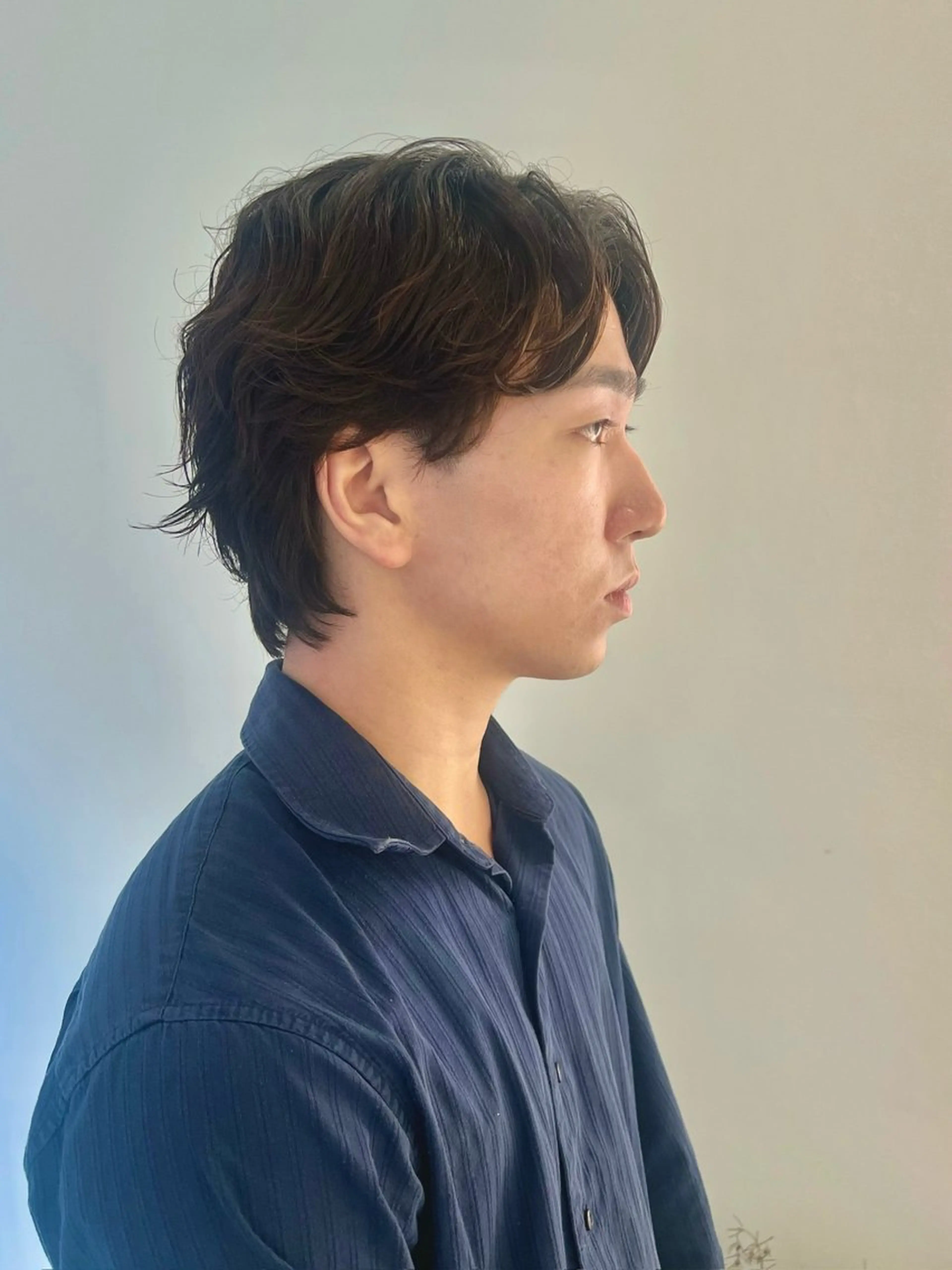 ミディアム カラー パーマ メンズ カット ヘアカラー パーマ トリートメント ヘッドスパ ヘアセット 🎨中彩度カラー🩶 川添桃花のヘアスタイル