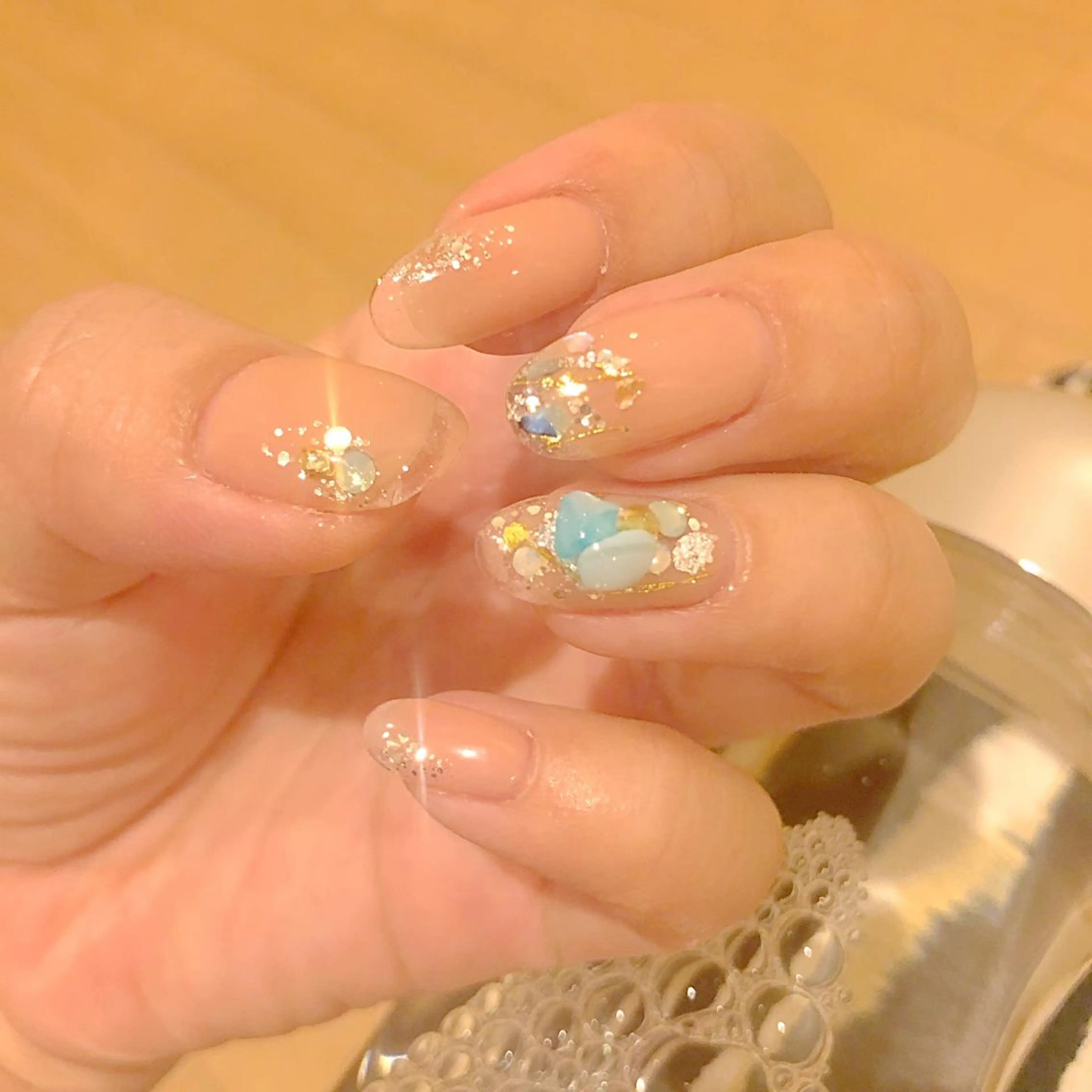 ネイル クリアネイル フレンチネイル maggienail所属・Maggie Nagisaのネイルデザイン