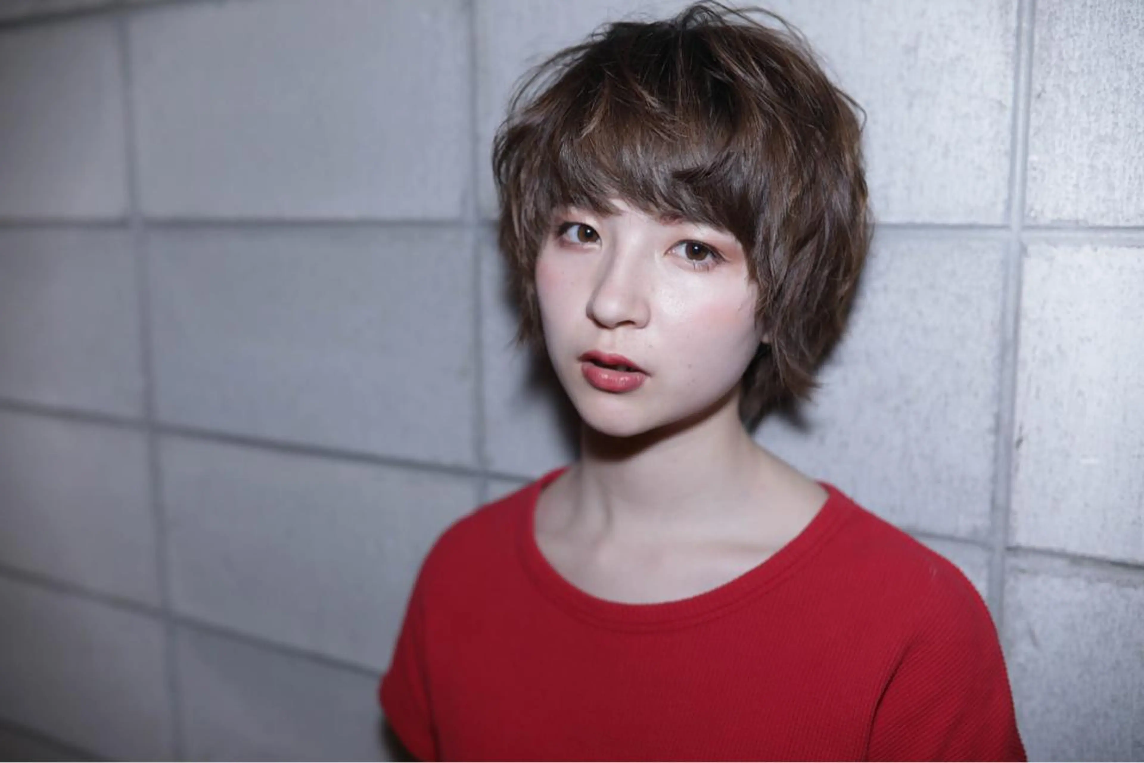ショート カラー パーマ 店長　鍜治本 颯太のヘアスタイル