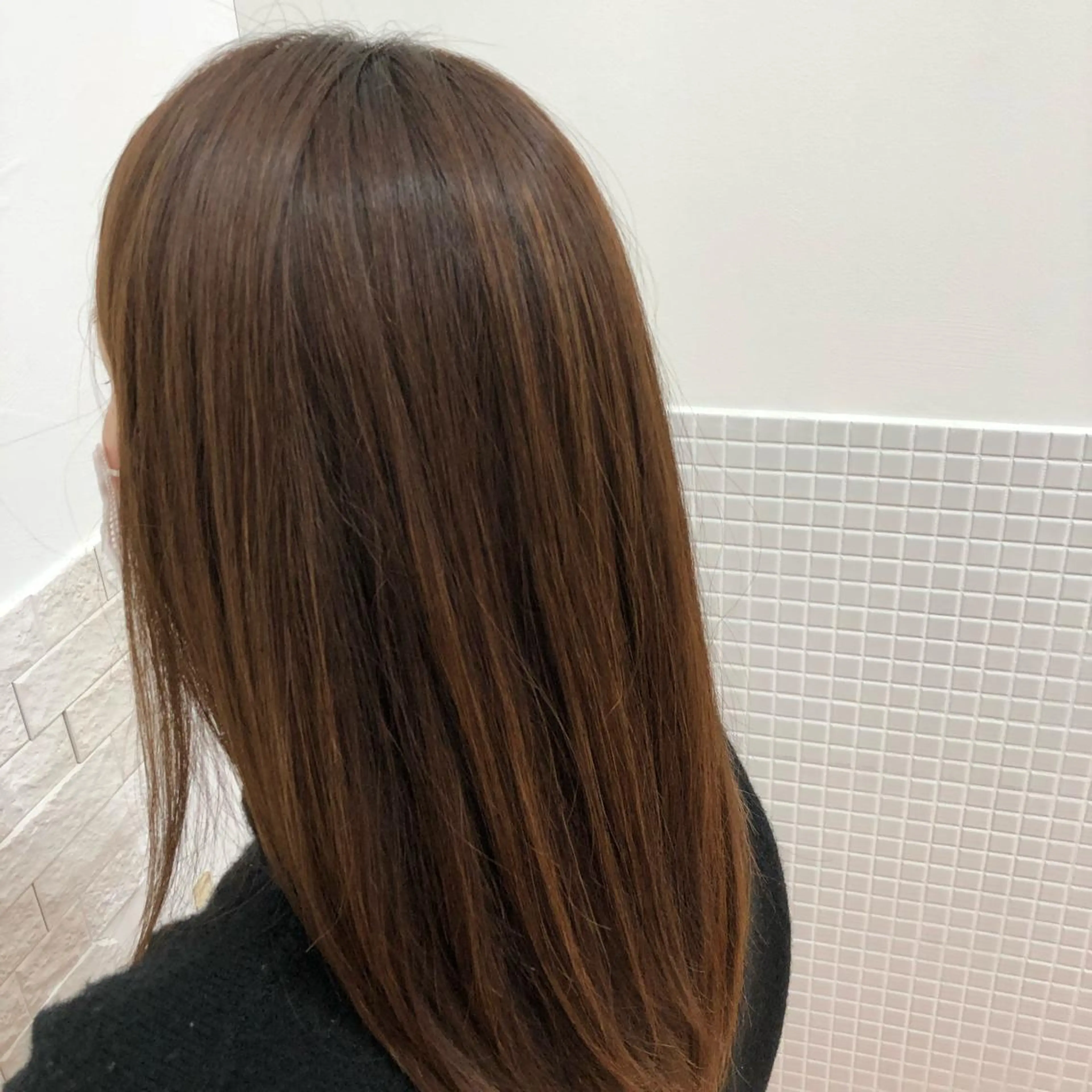 ロング ヘアカラー ショート 嶋津祥希のヘアスタイル